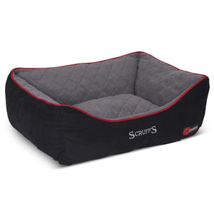 Thermal Box Bed - Black & Grey Dog Bed Scruffs® 