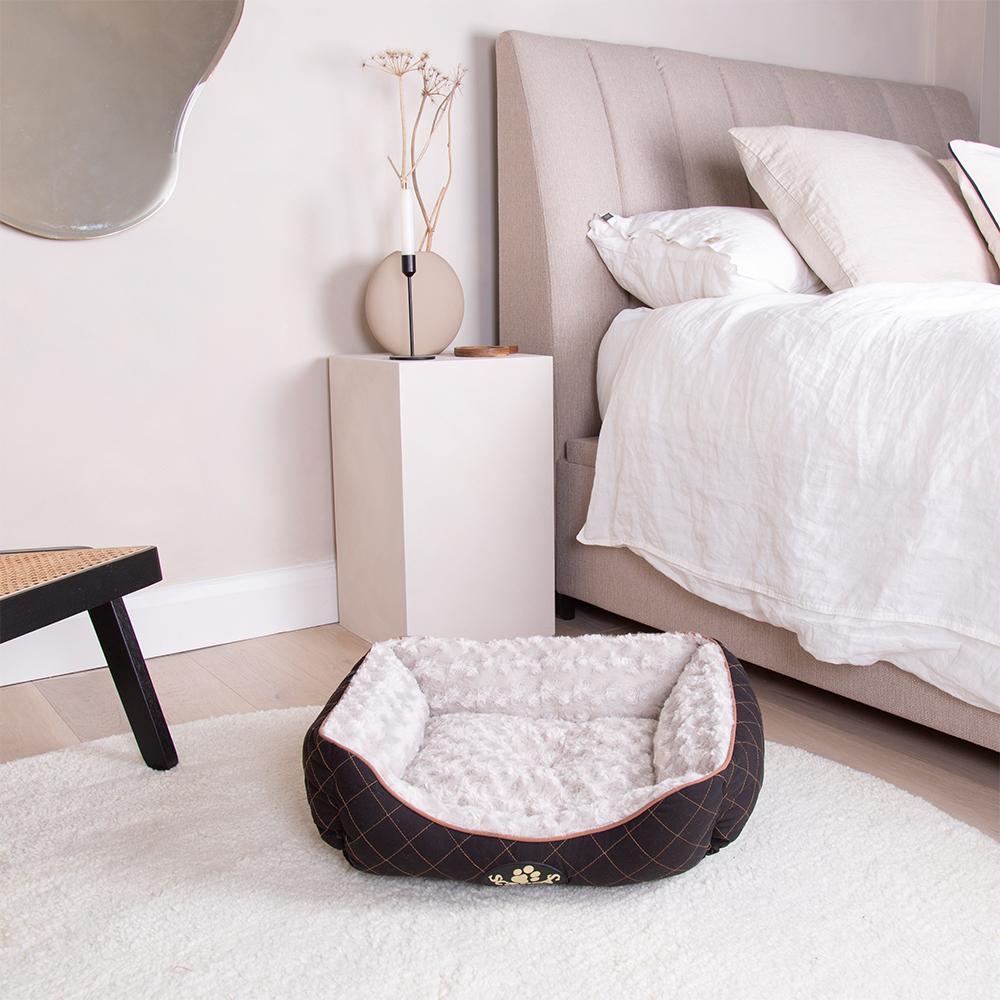 Wilton Box Dog Bed - Black Dog Bed Scruffs®