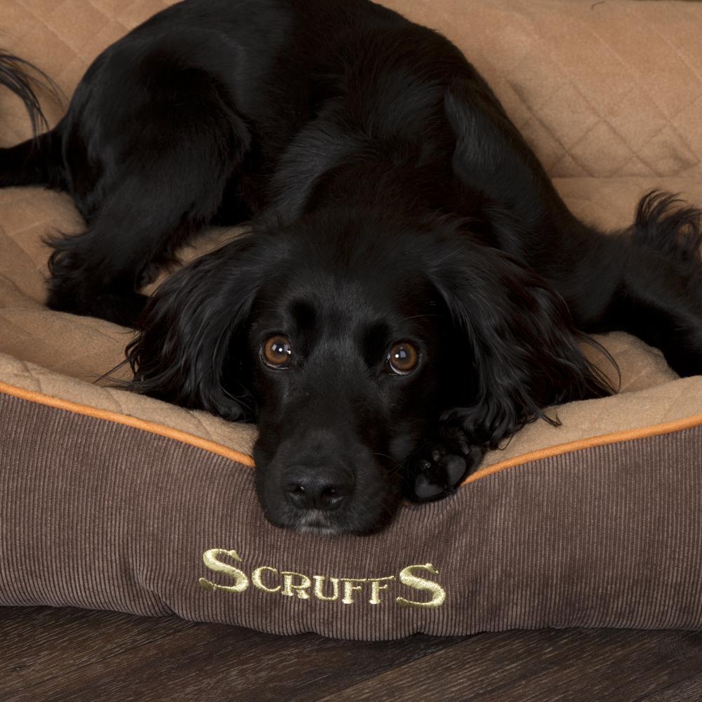 Thermal Box Bed - Brown & Tan Dog Bed Scruffs®