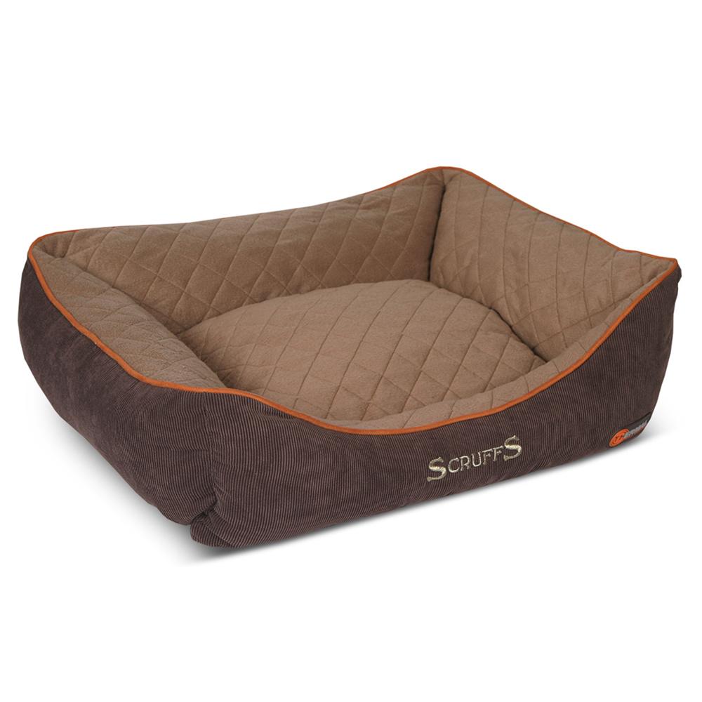 Thermal Box Bed - Brown & Tan Dog Bed Scruffs®