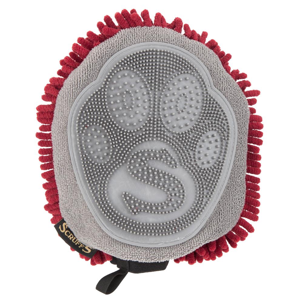 Noodle Dry Mitt - Burgundy Dog Grooming Scruffs®