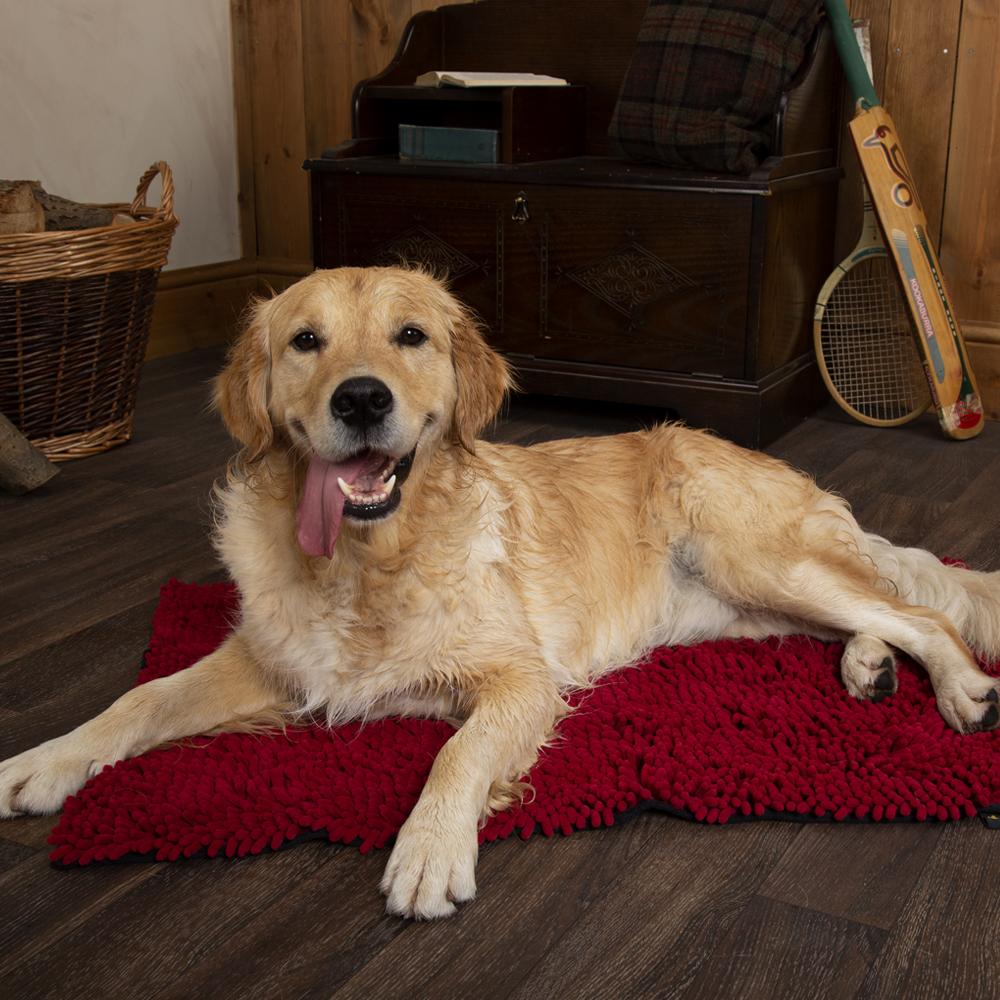 Noodle Dry Mat - Burgundy Dog Mat Scruffs®