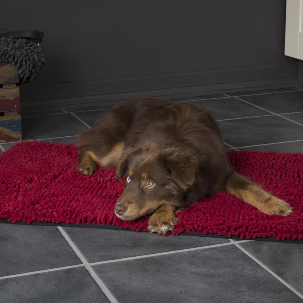 Noodle Dry Mat - Burgundy Dog Mat Scruffs®