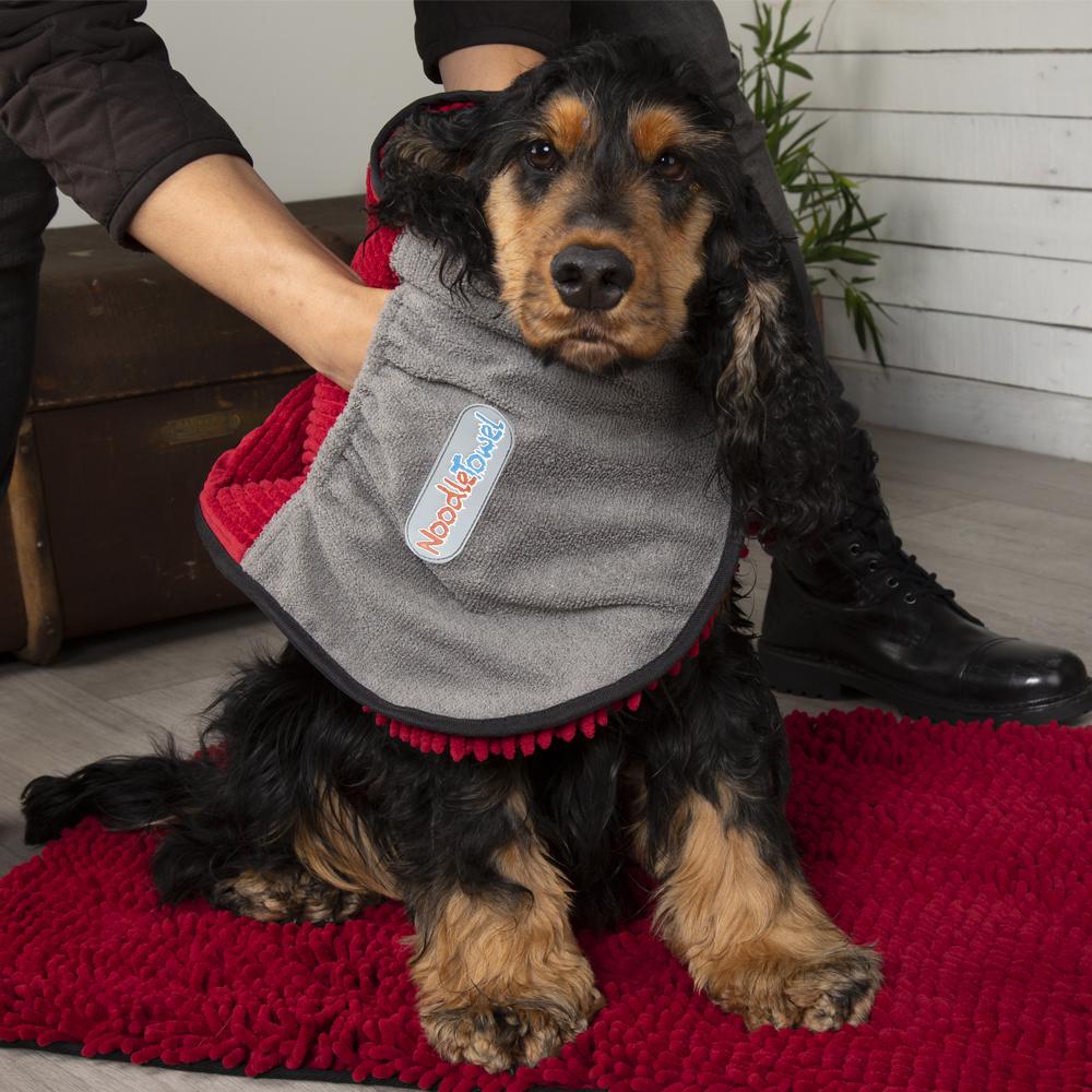 Noodle Drying Towel - Burgundy Dog Grooming Scruffs®