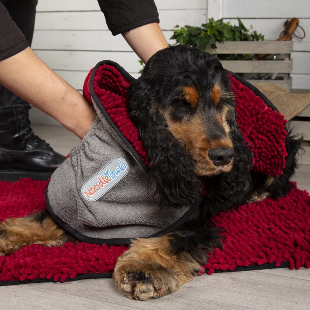 Noodle Drying Towel - Burgundy Dog Grooming Scruffs®