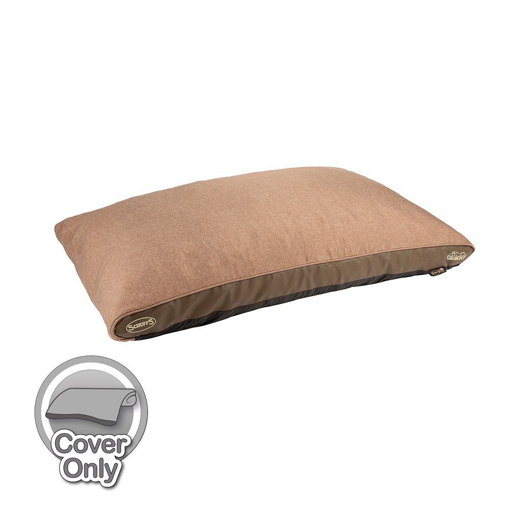 Spare Dog Bed Covers Replacement Cover Scruffs® Hilton Dog Bed Cover (100 x 70cm) Tan