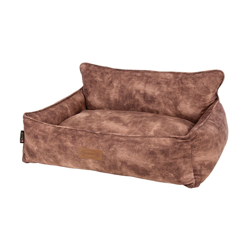 Kensington Box Bed - Chocolate Dog Bed Scruffs®
