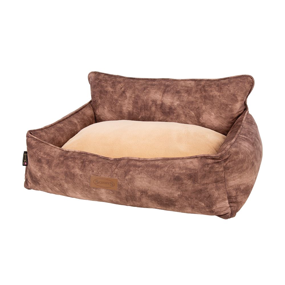 Kensington Box Bed - Chocolate Dog Bed Scruffs®