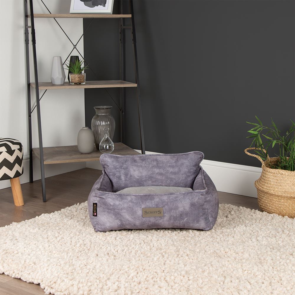 Kensington Box Bed - Grey Dog Bed Scruffs®