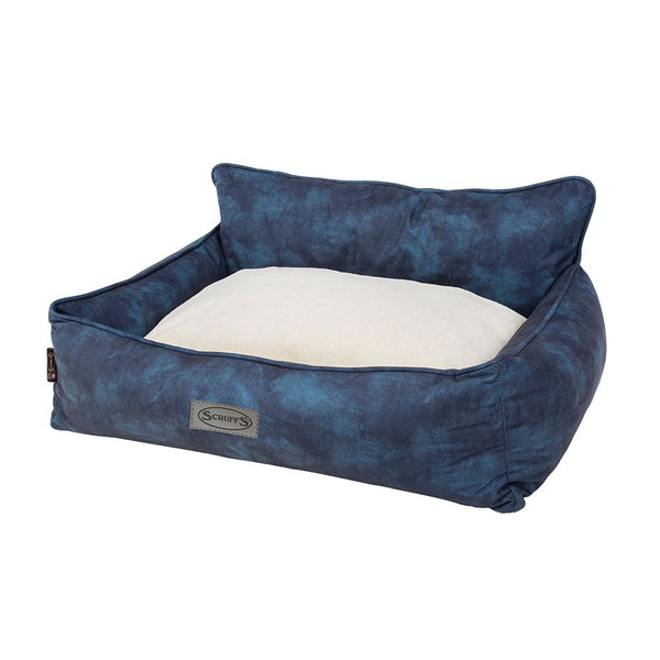 Kensington Box Bed - Navy Dog Bed Scruffs®