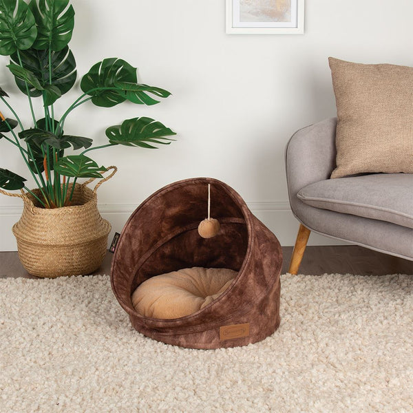 Kensington Cat Bed - Chocolate Cat Bed Scruffs®