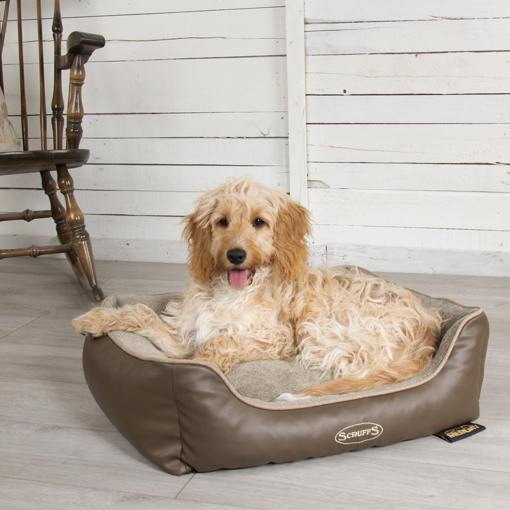 Chateau Box Bed - Latte Dog Bed Scruffs®