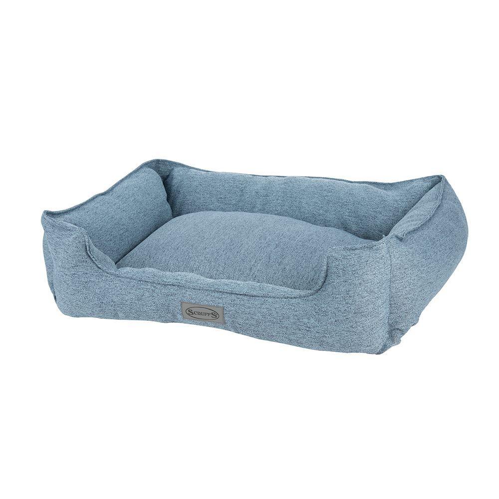 Manhattan Box Bed - Denim Blue Dog Bed Scruffs® X-Large (90 x 70cm / 36" x 27.5")