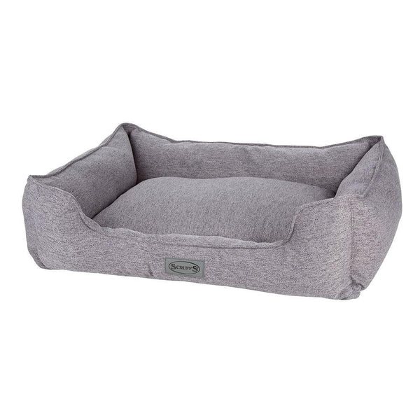 Manhattan Box Bed - Dark Grey Dog Bed Scruffs® X-Large (90 x 70cm / 36" x 27.5")