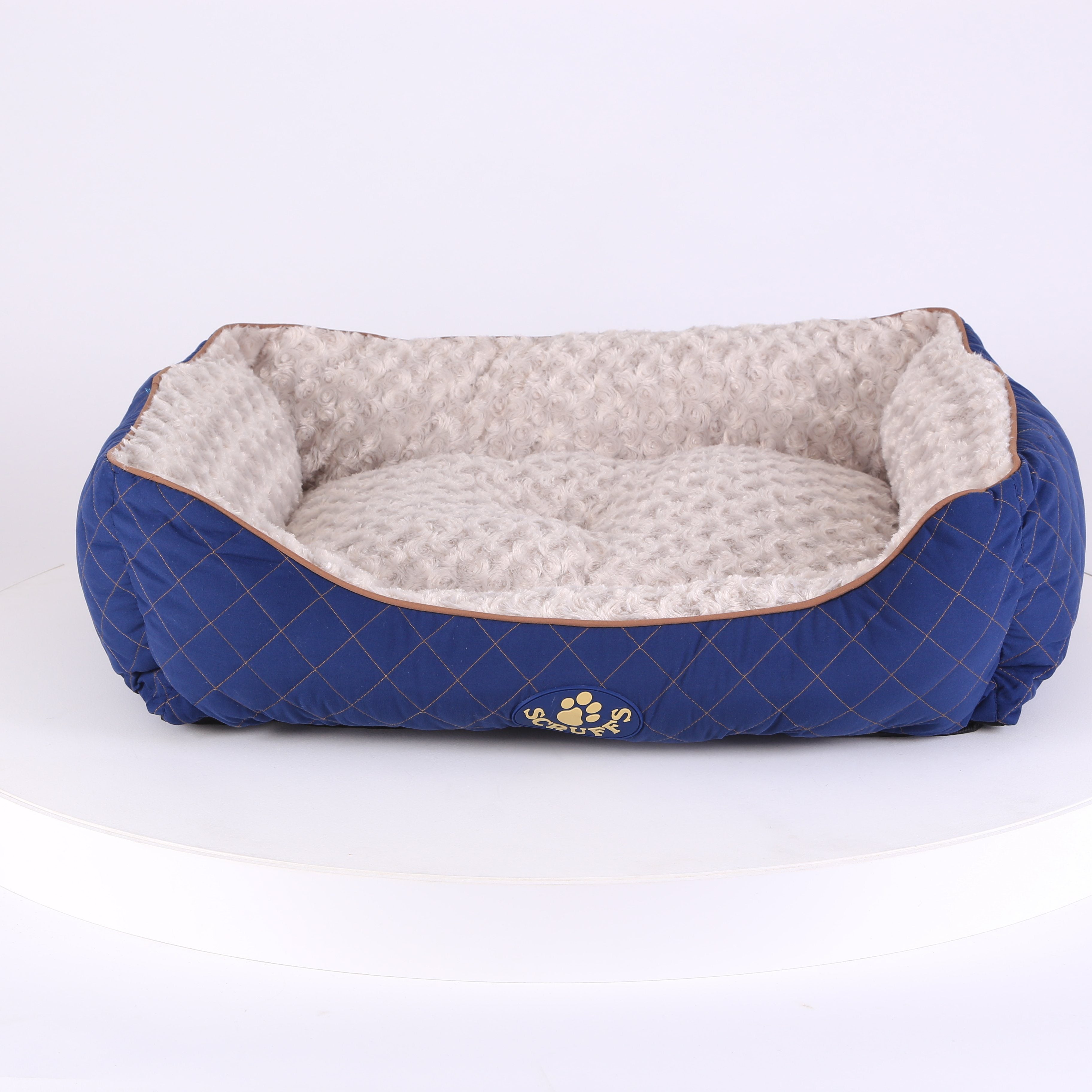 Wilton Box Dog Bed - Blue Dog Bed Scruffs®