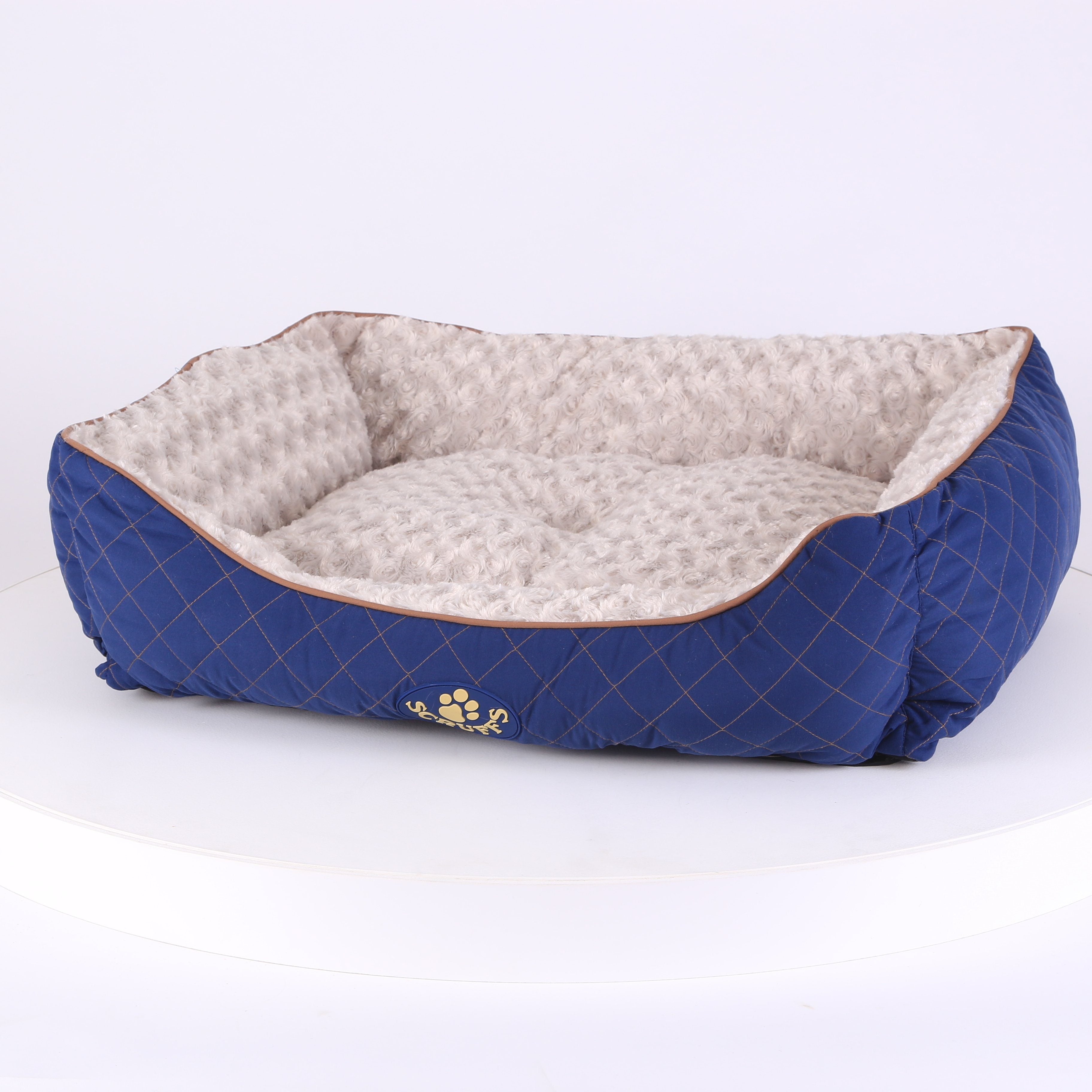Wilton Box Dog Bed - Blue Dog Bed Scruffs®