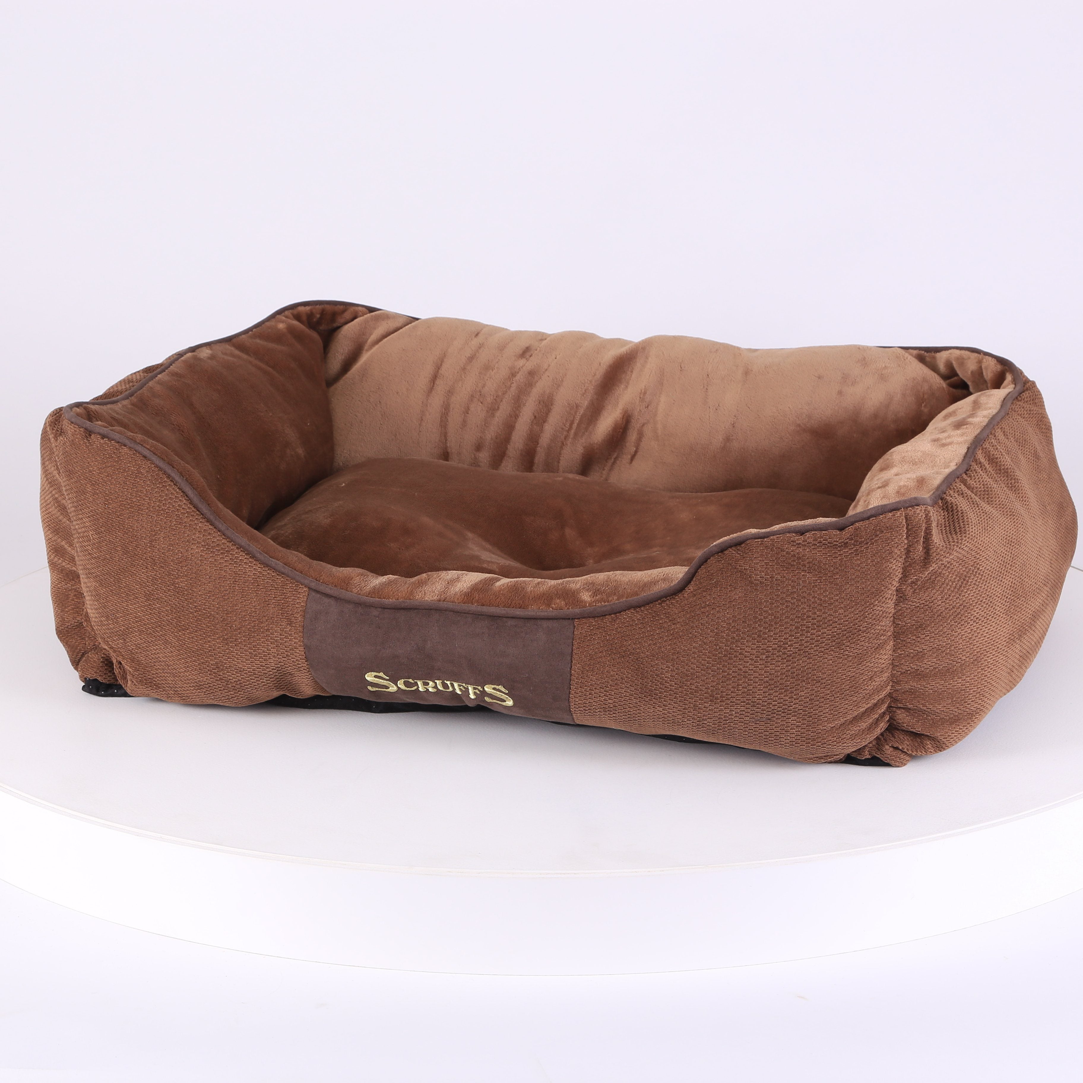Chester Box Dog Bed - Chocolate Brown Dog Bed Scruffs®