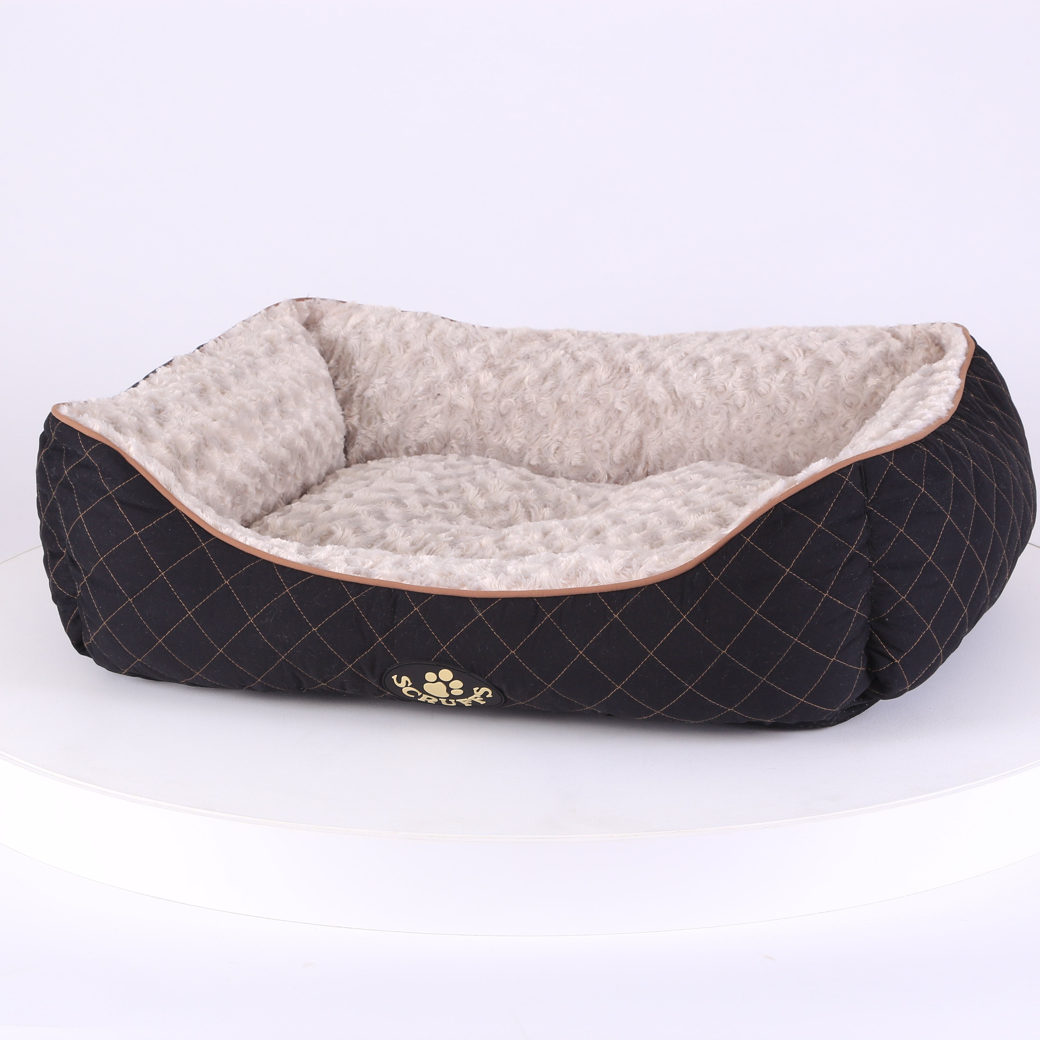 Wilton Box Dog Bed - Black Dog Bed Scruffs®