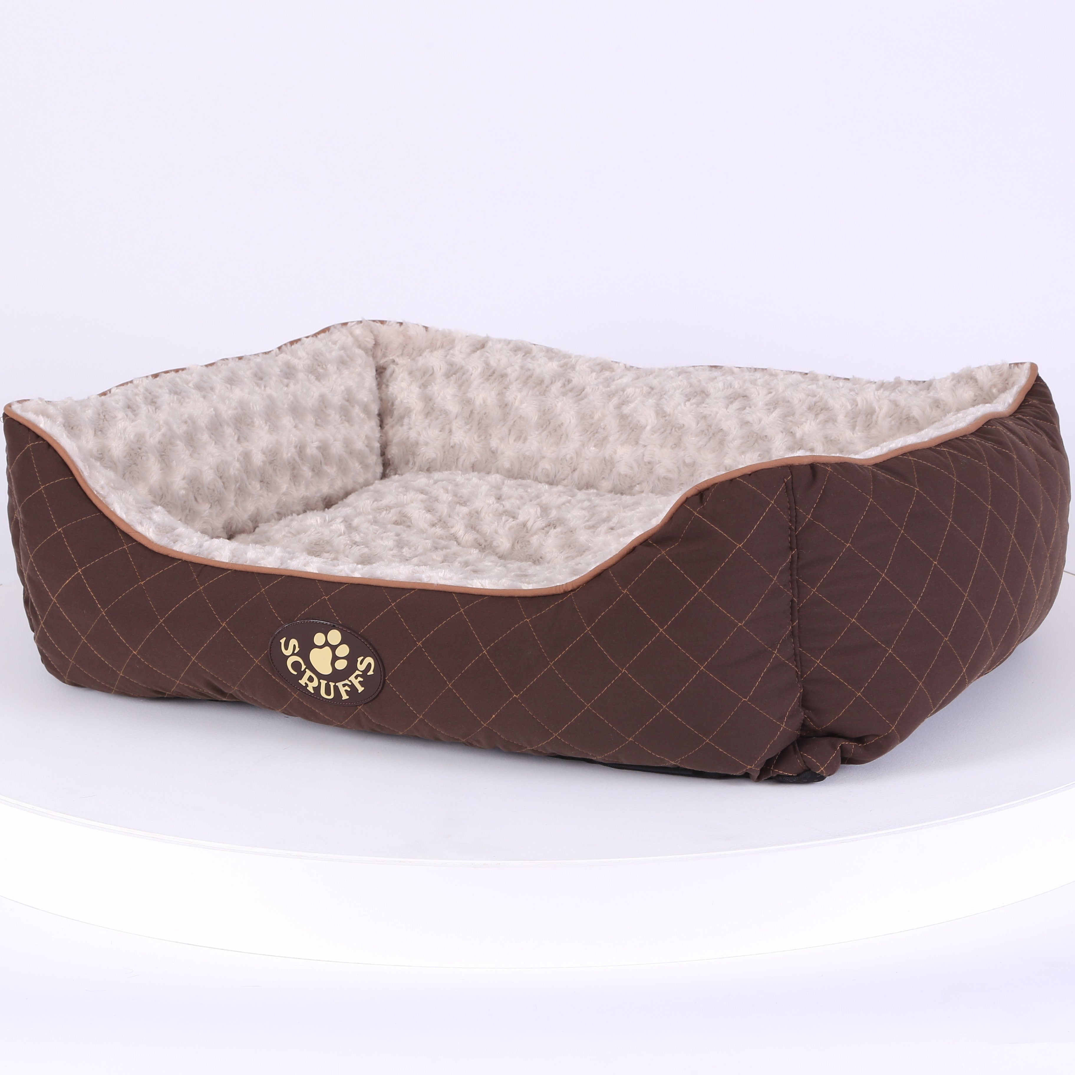 Wilton Box Dog Bed - Brown Dog Bed Scruffs®
