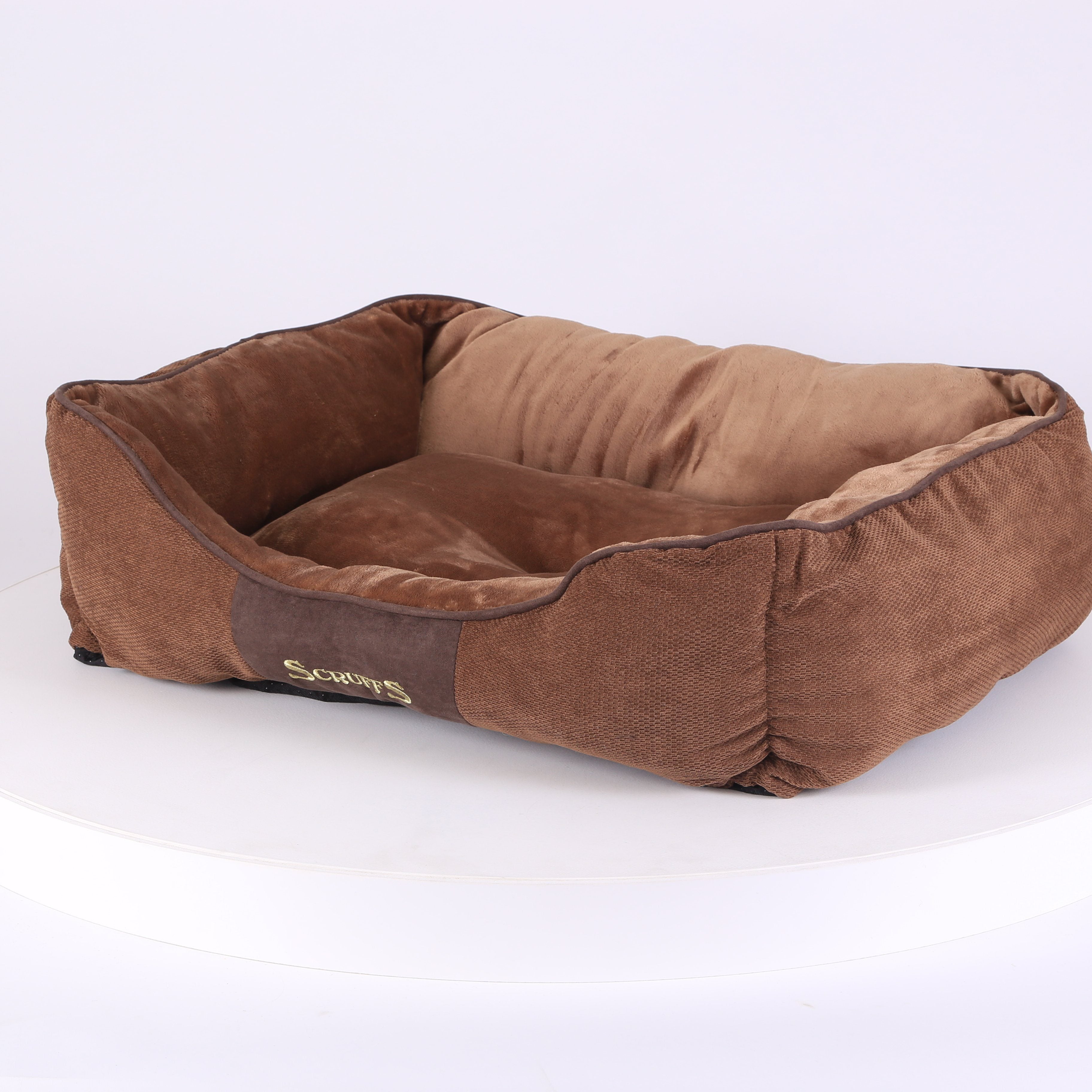 Chester Box Dog Bed - Chocolate Brown Dog Bed Scruffs®