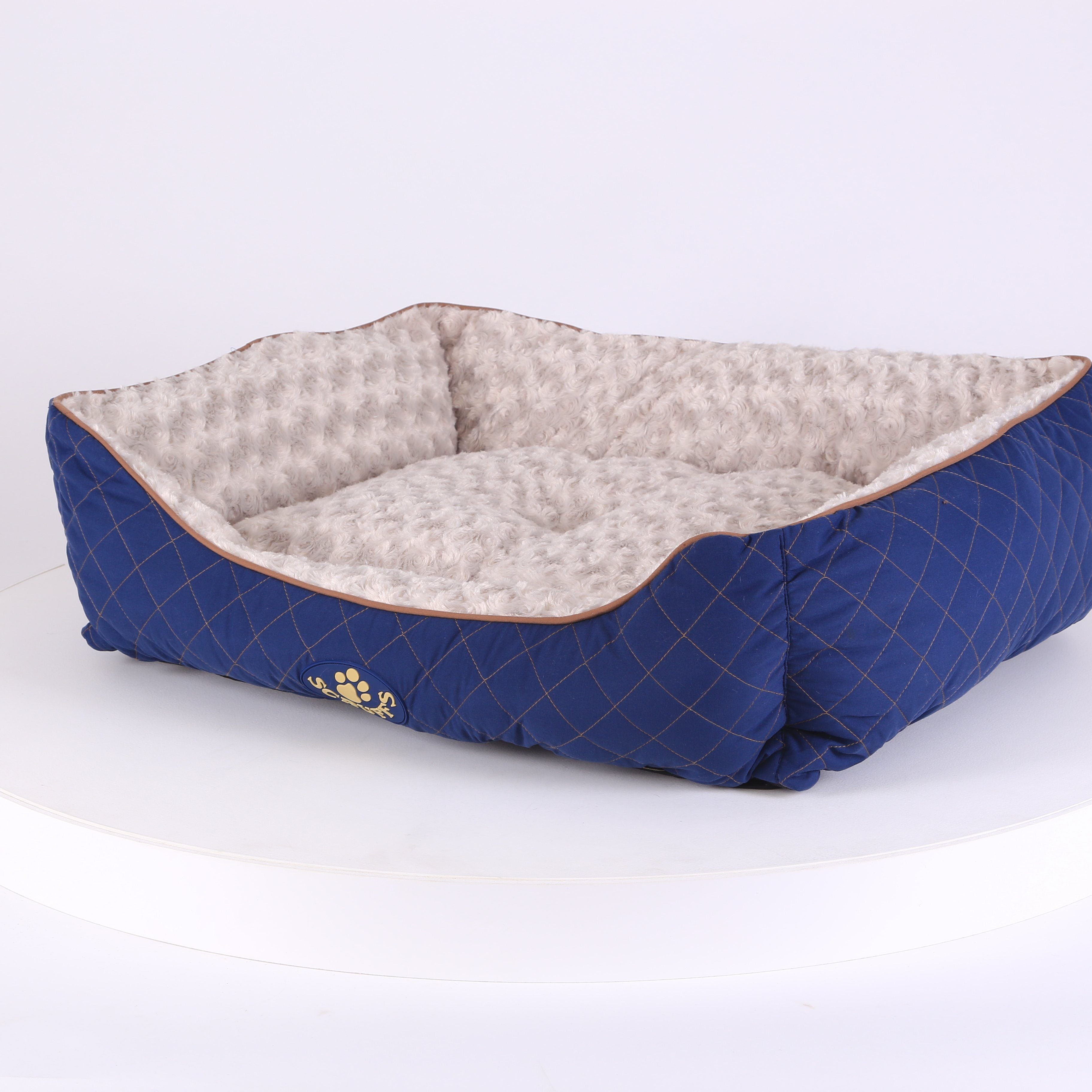 Wilton Box Dog Bed - Blue Dog Bed Scruffs®