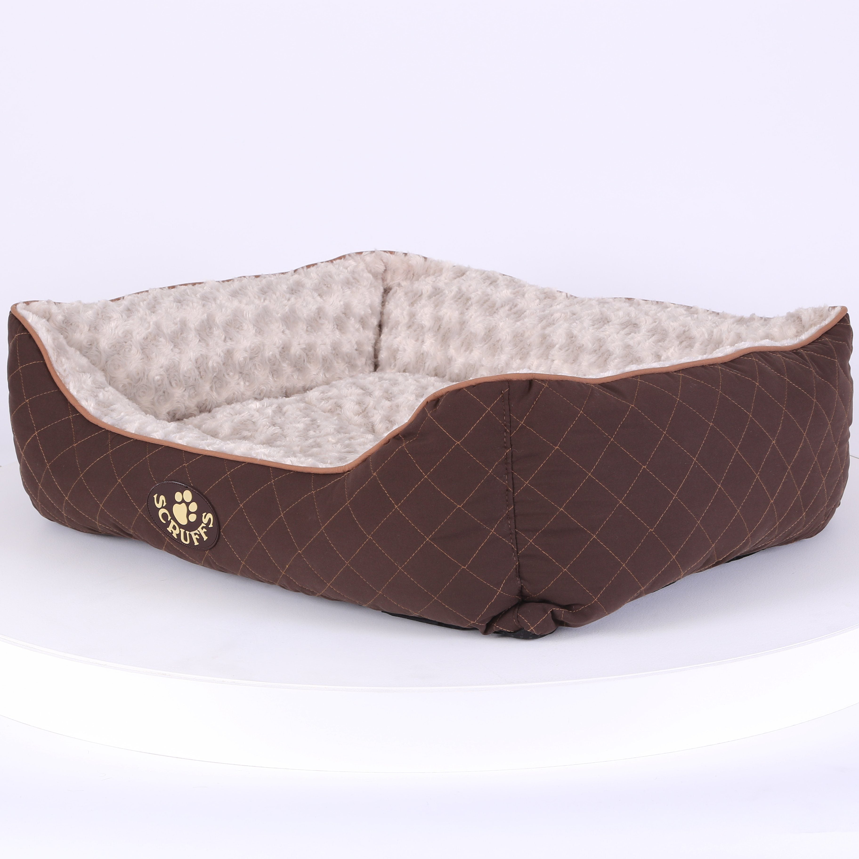 Wilton Box Dog Bed - Brown Dog Bed Scruffs®