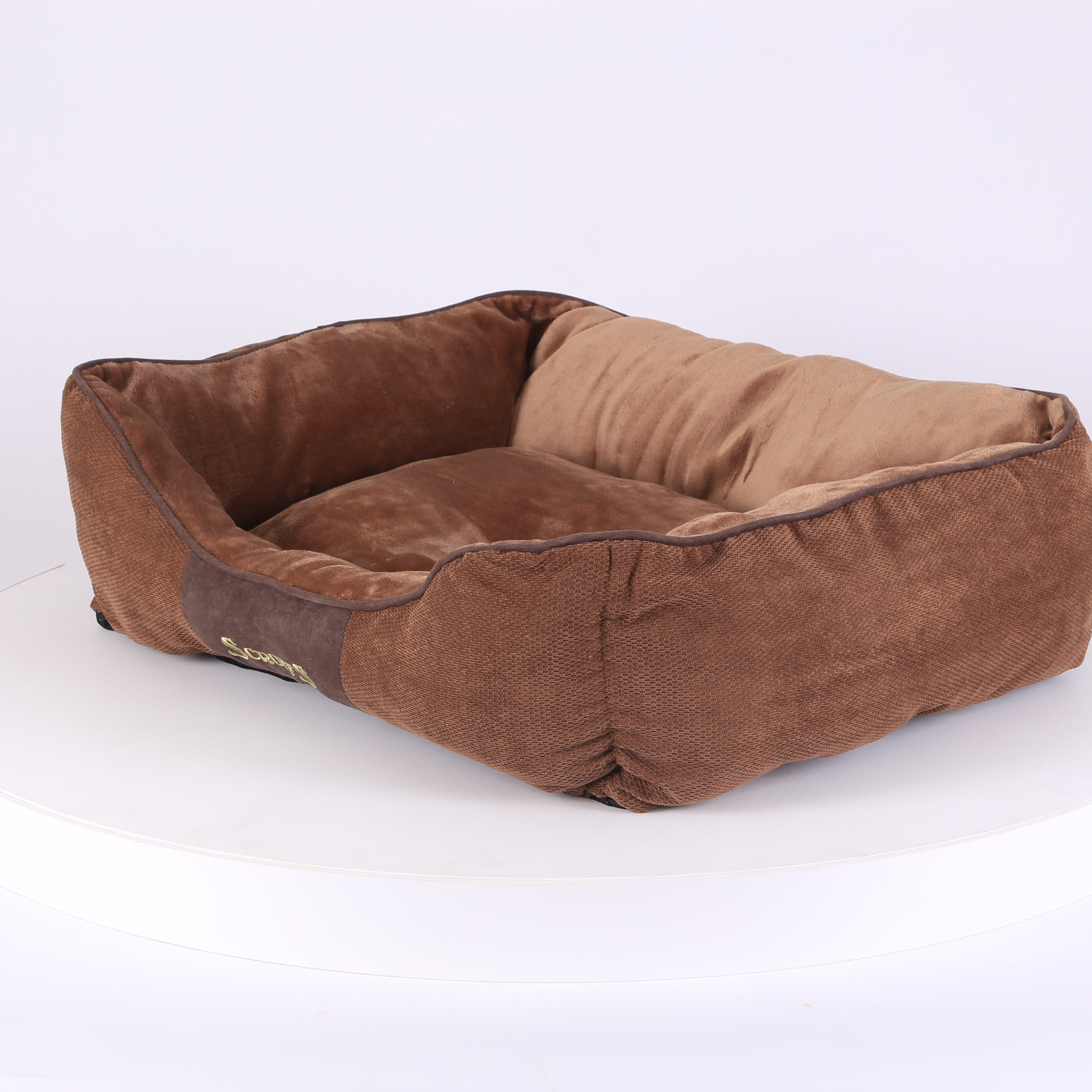 Chester Box Dog Bed - Chocolate Brown Dog Bed Scruffs®