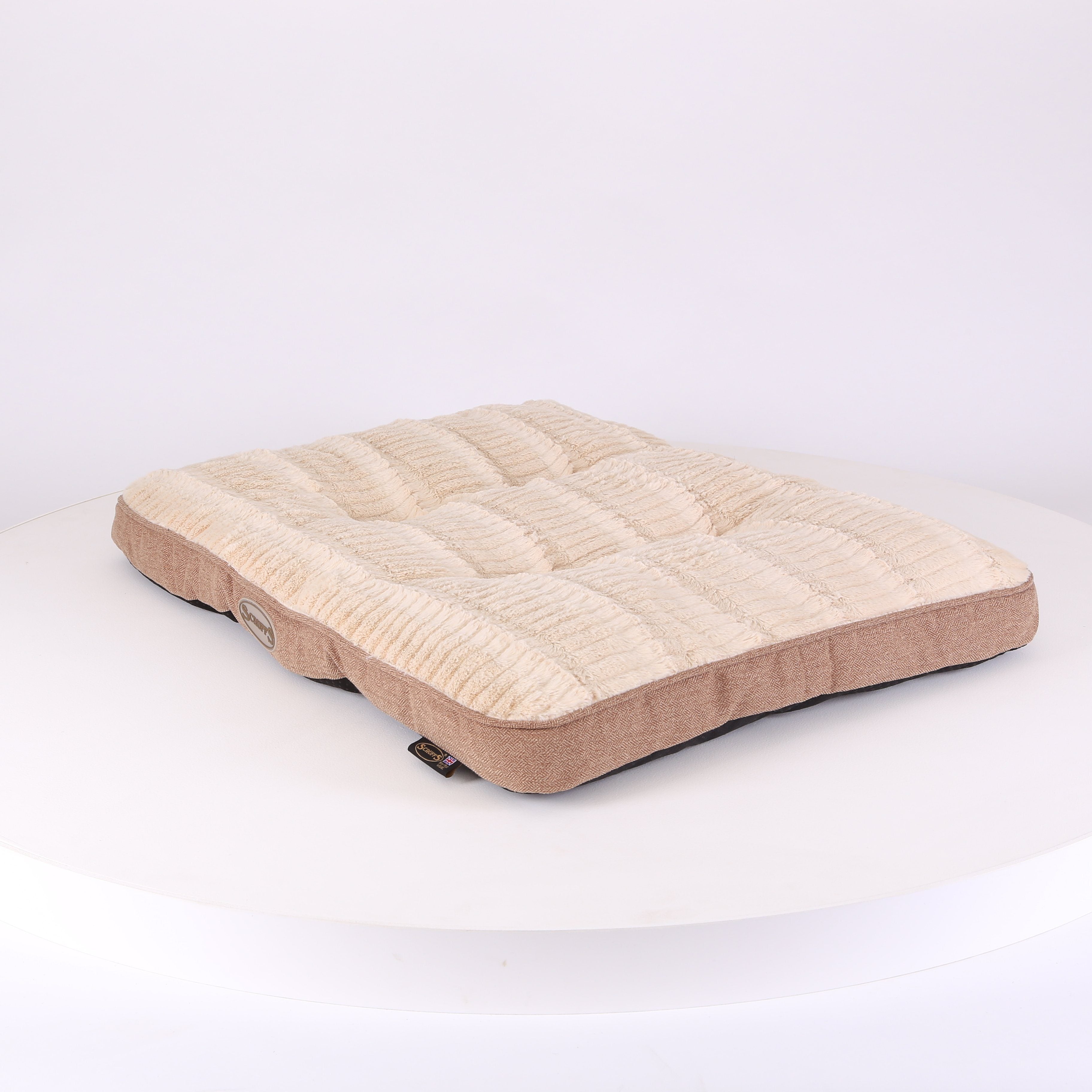 Ellen Dog Mattress - Tan Dog Bed Scruffs®