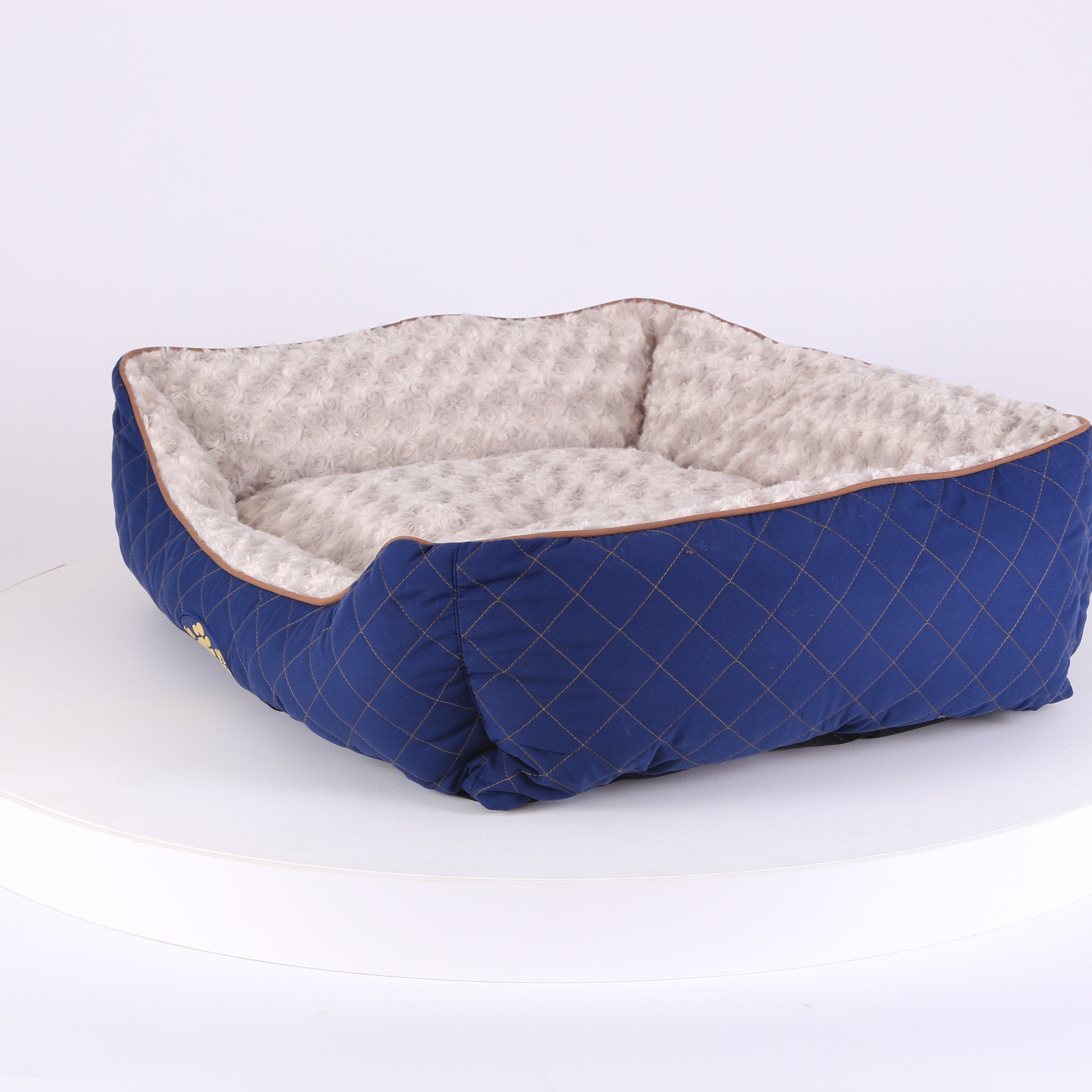 Wilton Box Dog Bed - Blue Dog Bed Scruffs®