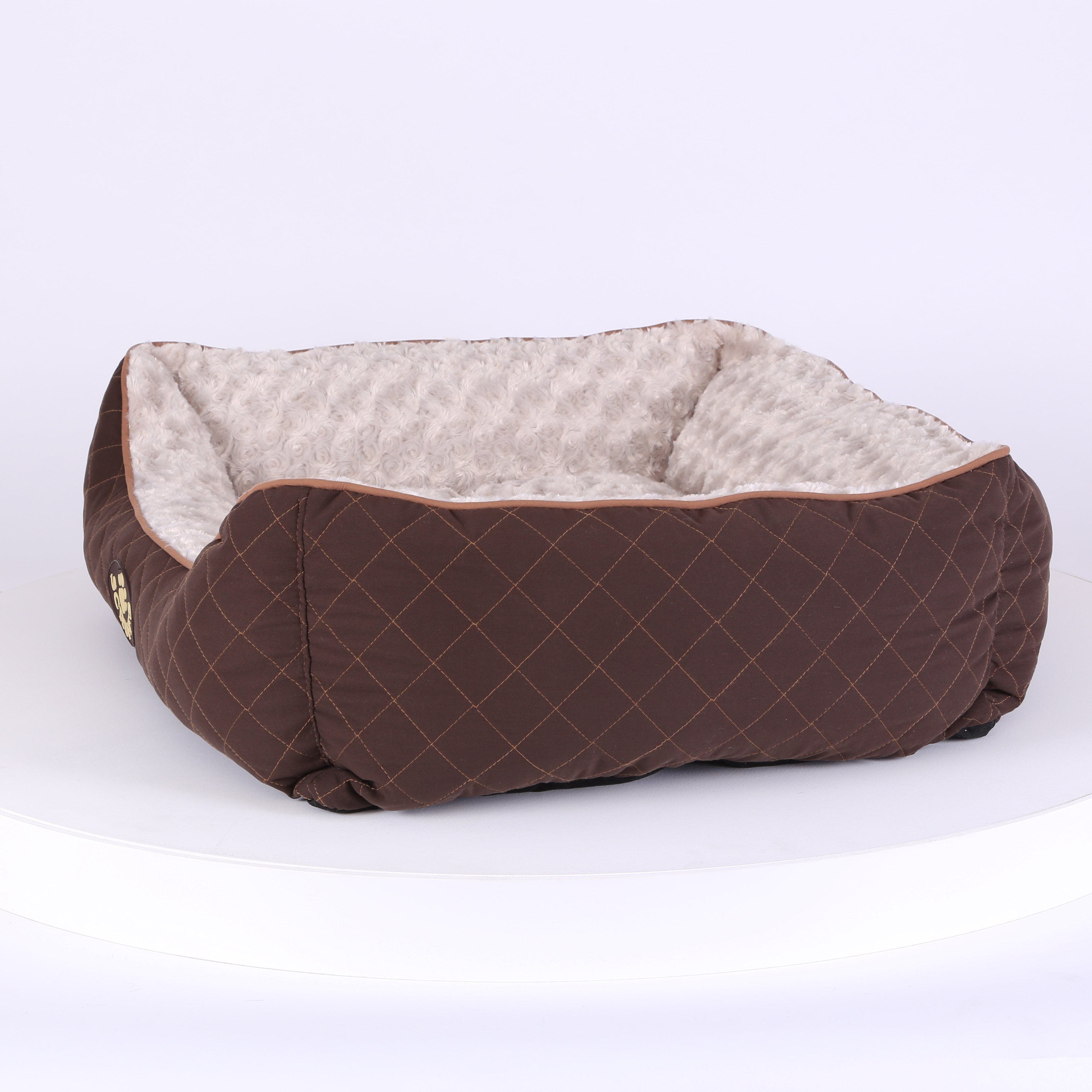 Wilton Box Dog Bed - Brown Dog Bed Scruffs®