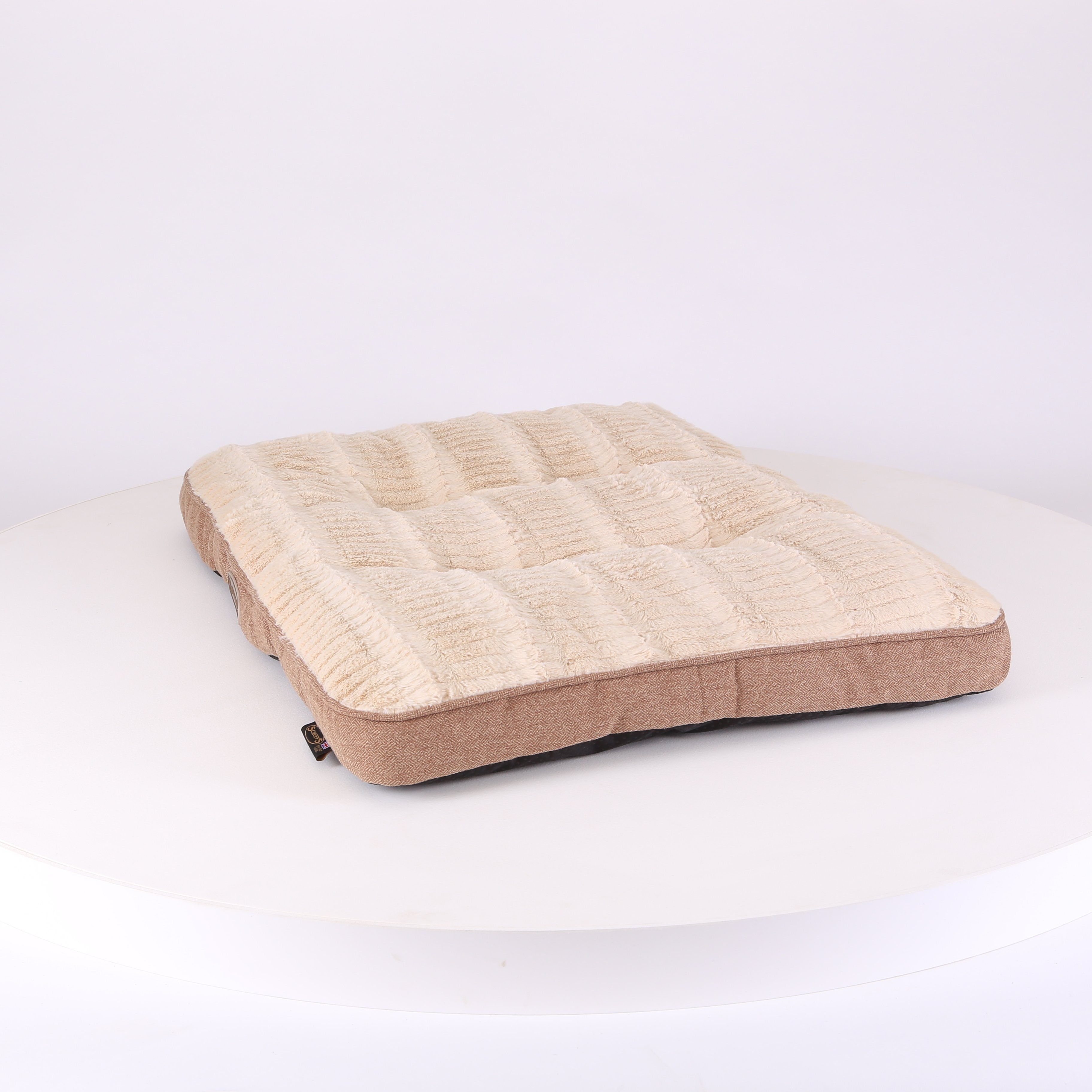 Ellen Dog Mattress - Tan Dog Bed Scruffs®