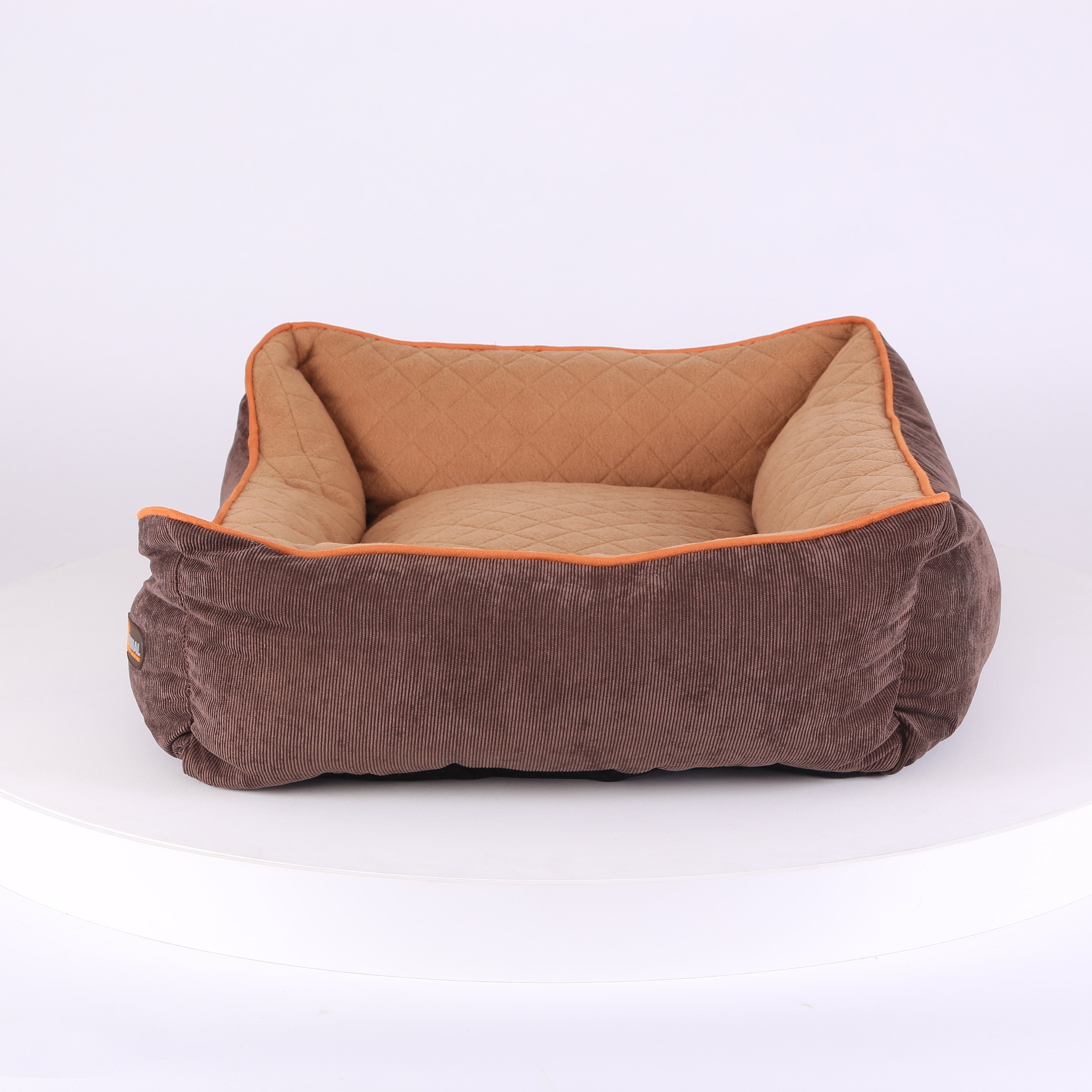 Thermal Box Bed - Brown & Tan Dog Bed Scruffs®