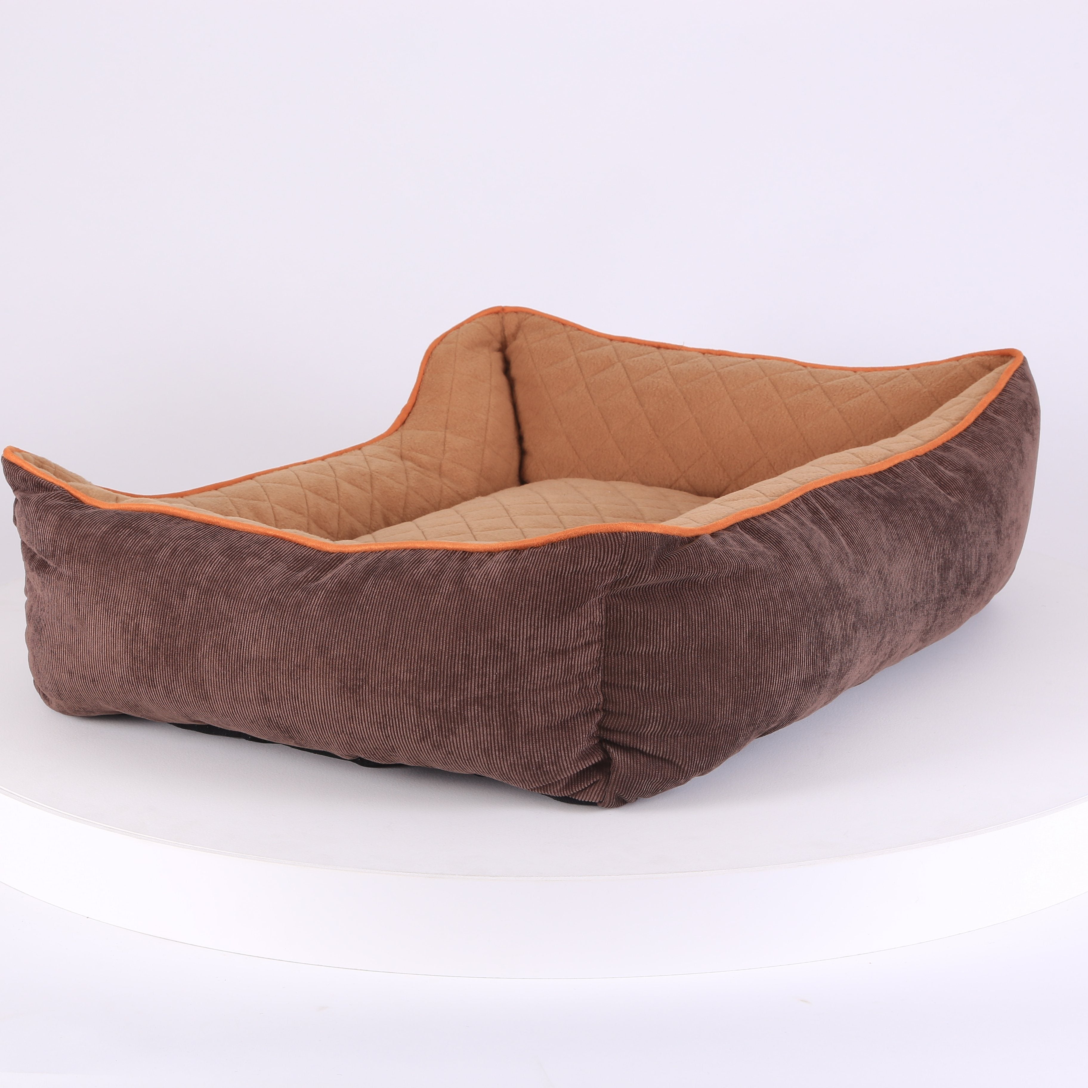 Thermal Box Bed - Brown & Tan Dog Bed Scruffs®