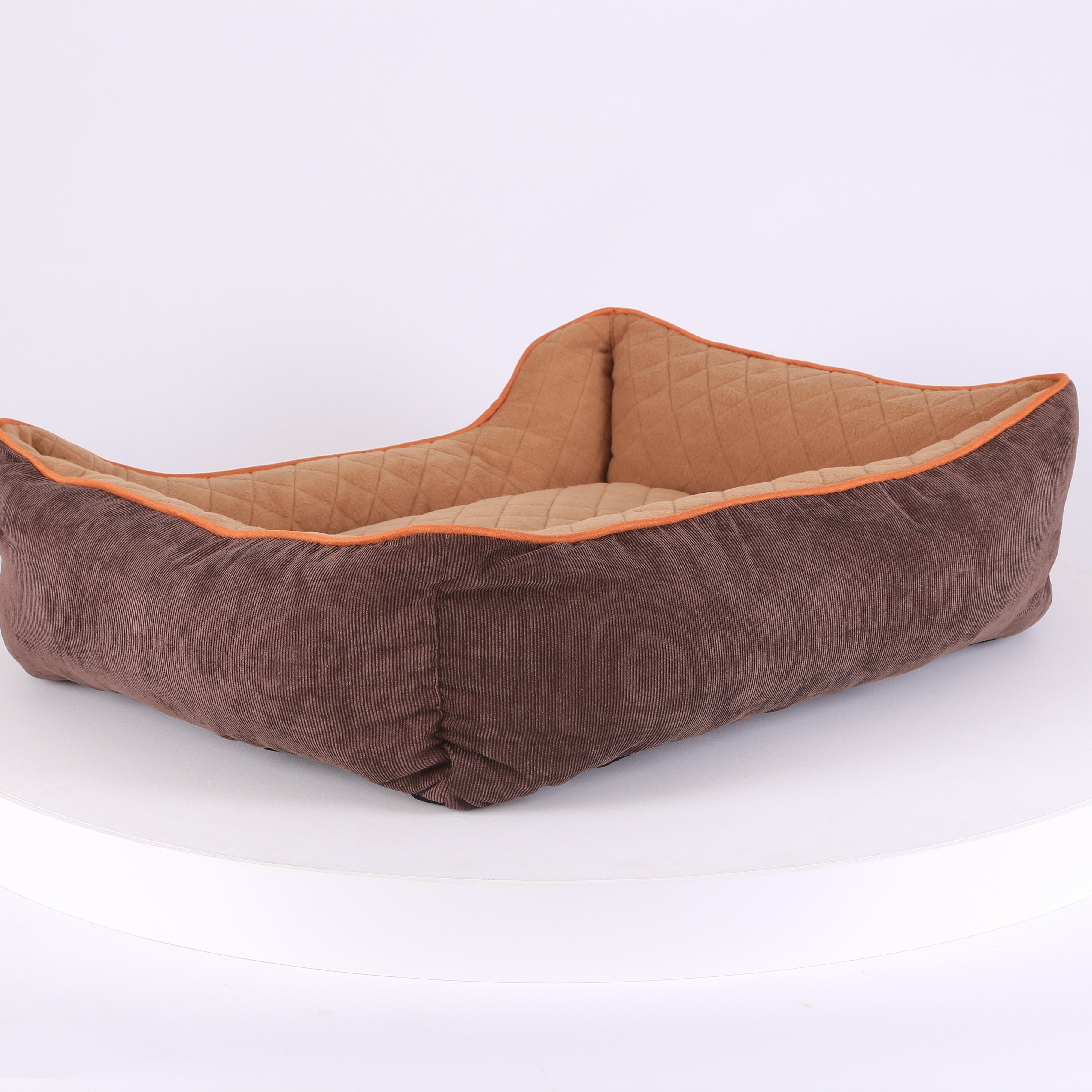 Thermal Box Bed - Brown & Tan Dog Bed Scruffs®