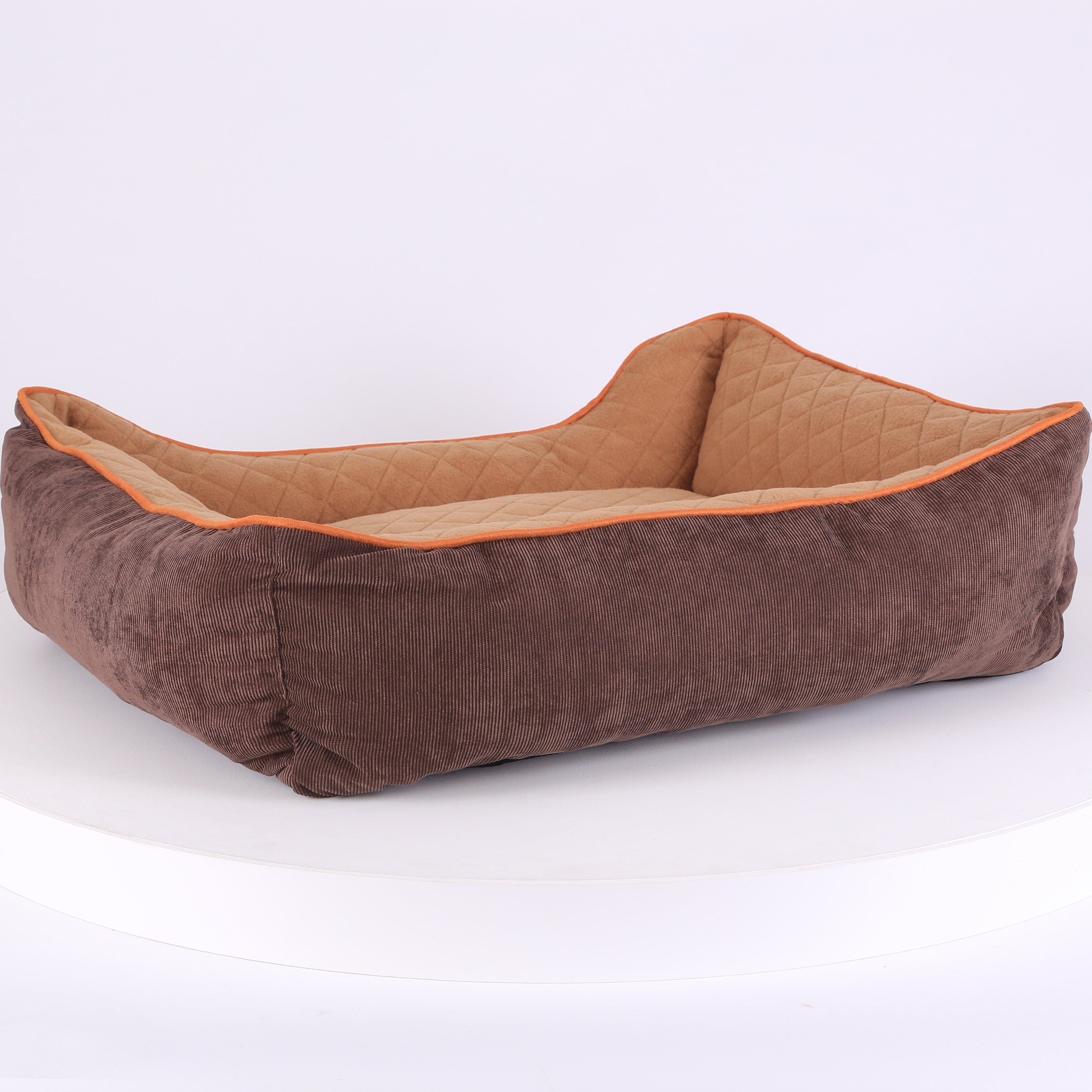 Thermal Box Bed - Brown & Tan Dog Bed Scruffs®