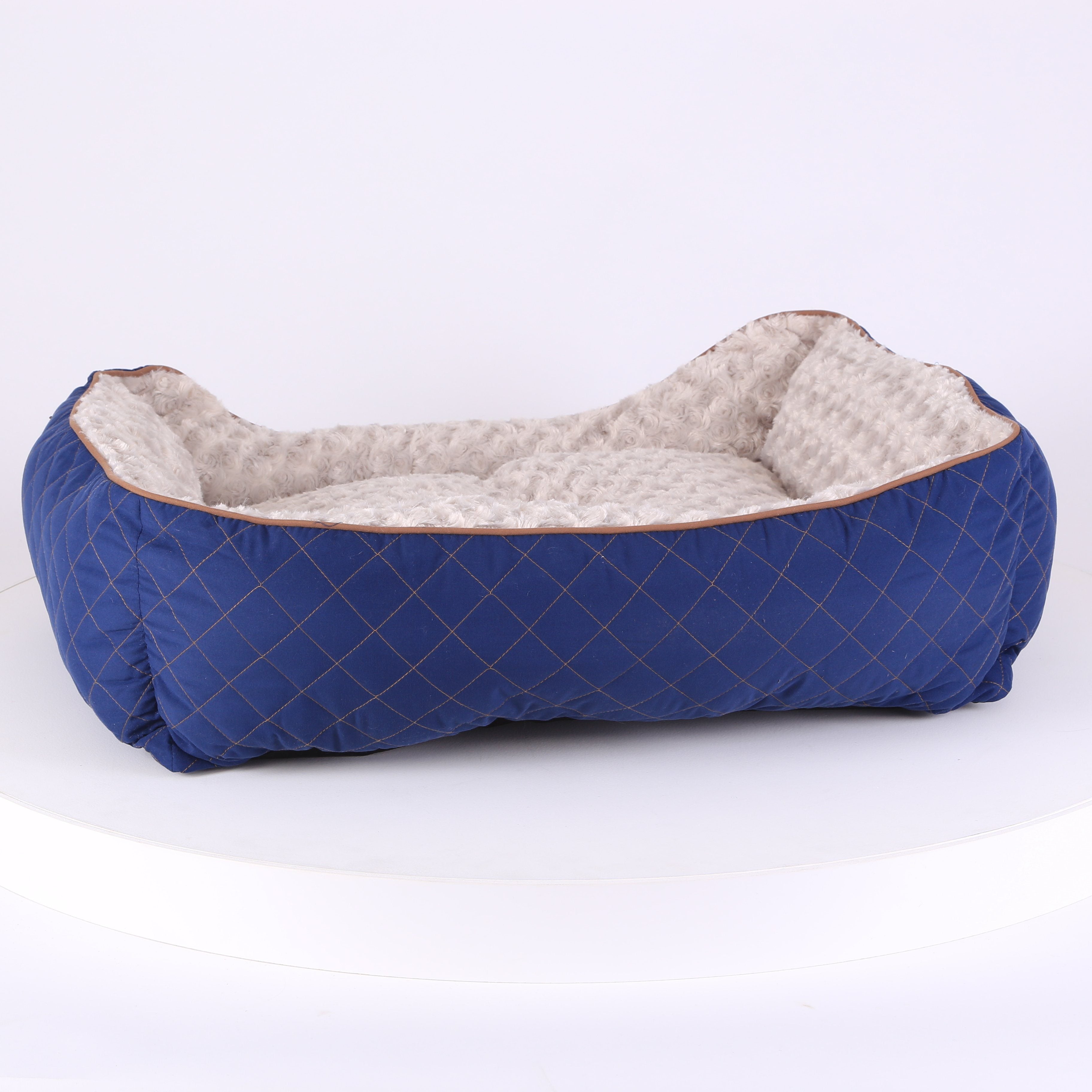 Wilton Box Dog Bed - Blue Dog Bed Scruffs®