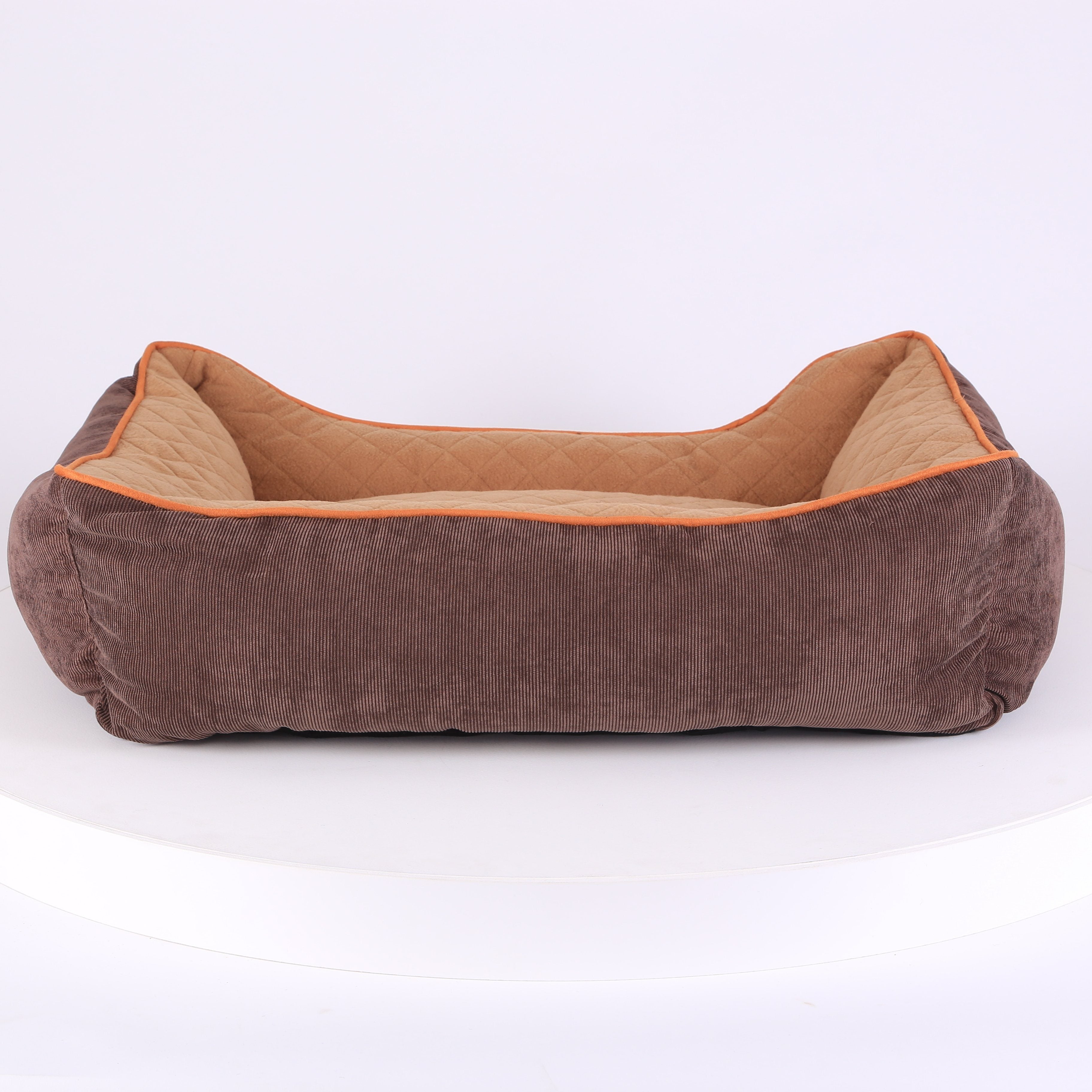 Thermal Box Bed - Brown & Tan Dog Bed Scruffs®