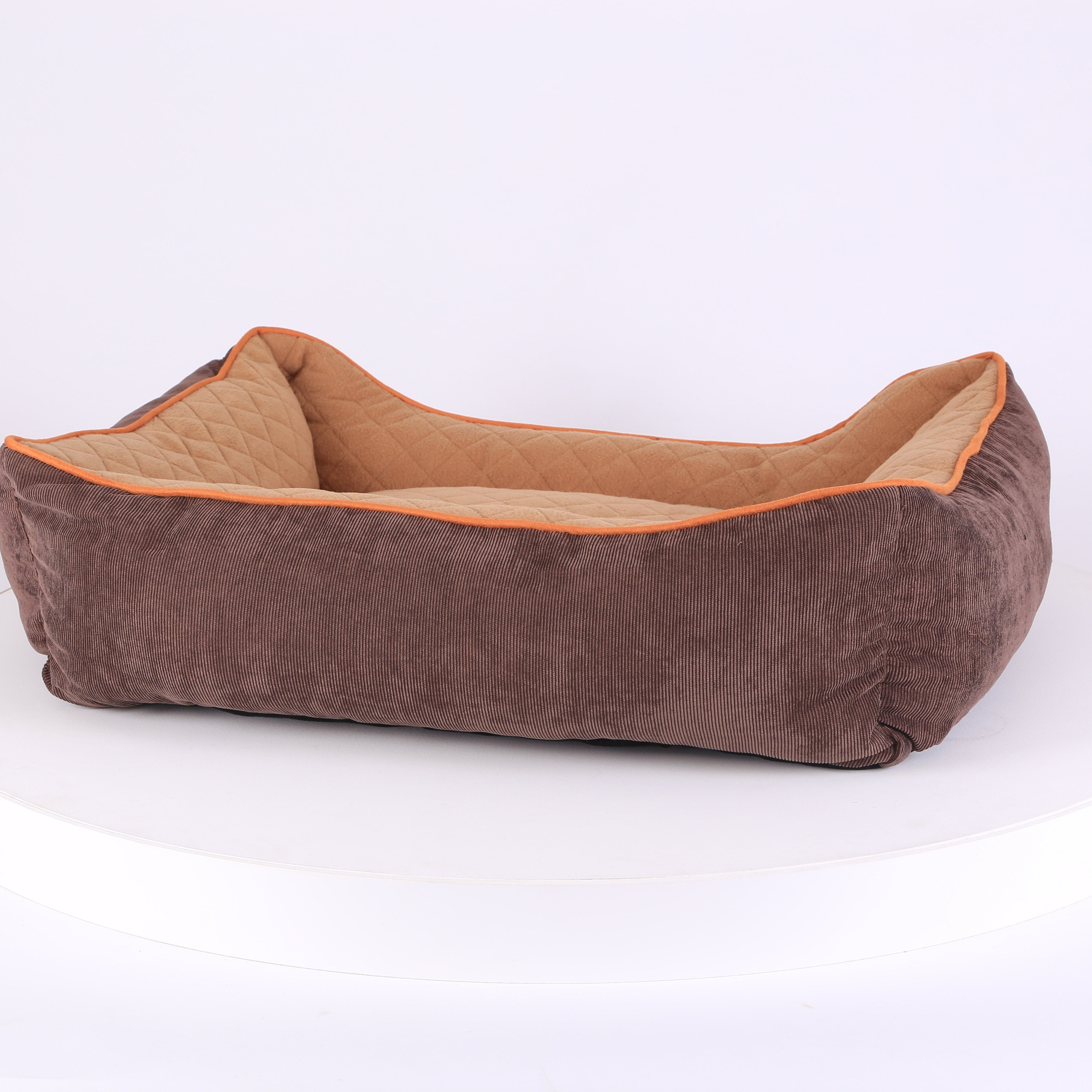 Thermal Box Bed - Brown & Tan Dog Bed Scruffs®