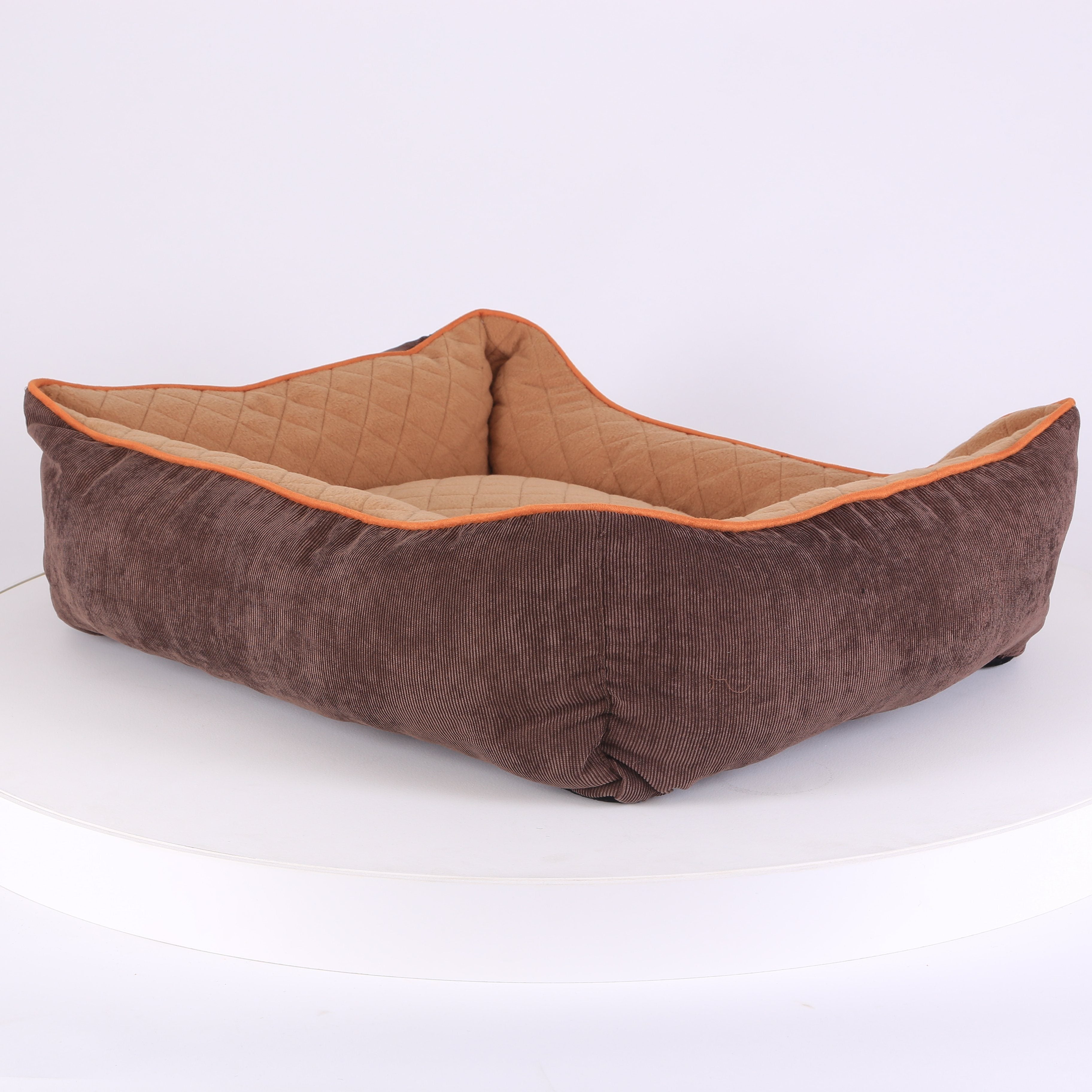 Thermal Box Bed - Brown & Tan Dog Bed Scruffs®