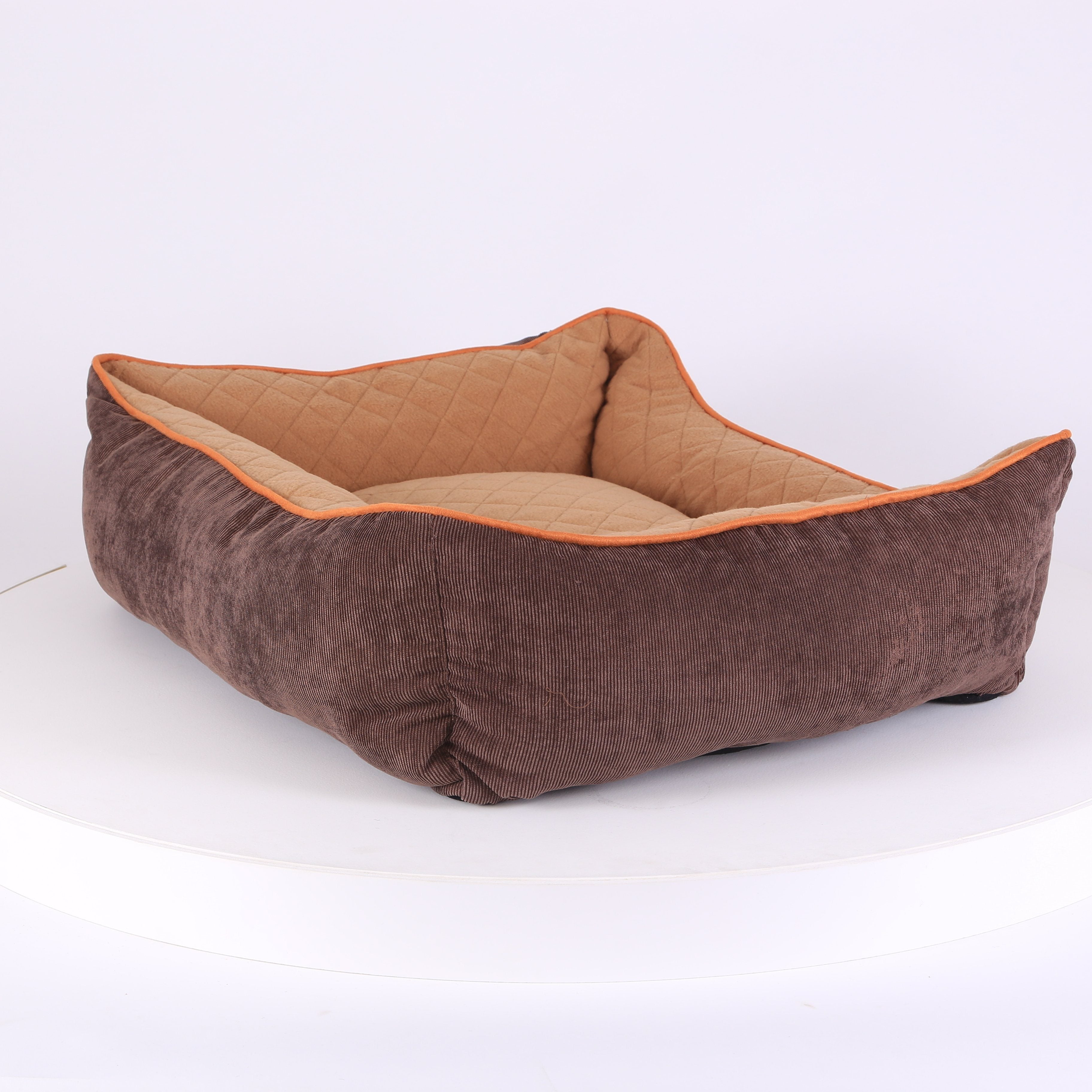 Thermal Box Bed - Brown & Tan Dog Bed Scruffs®