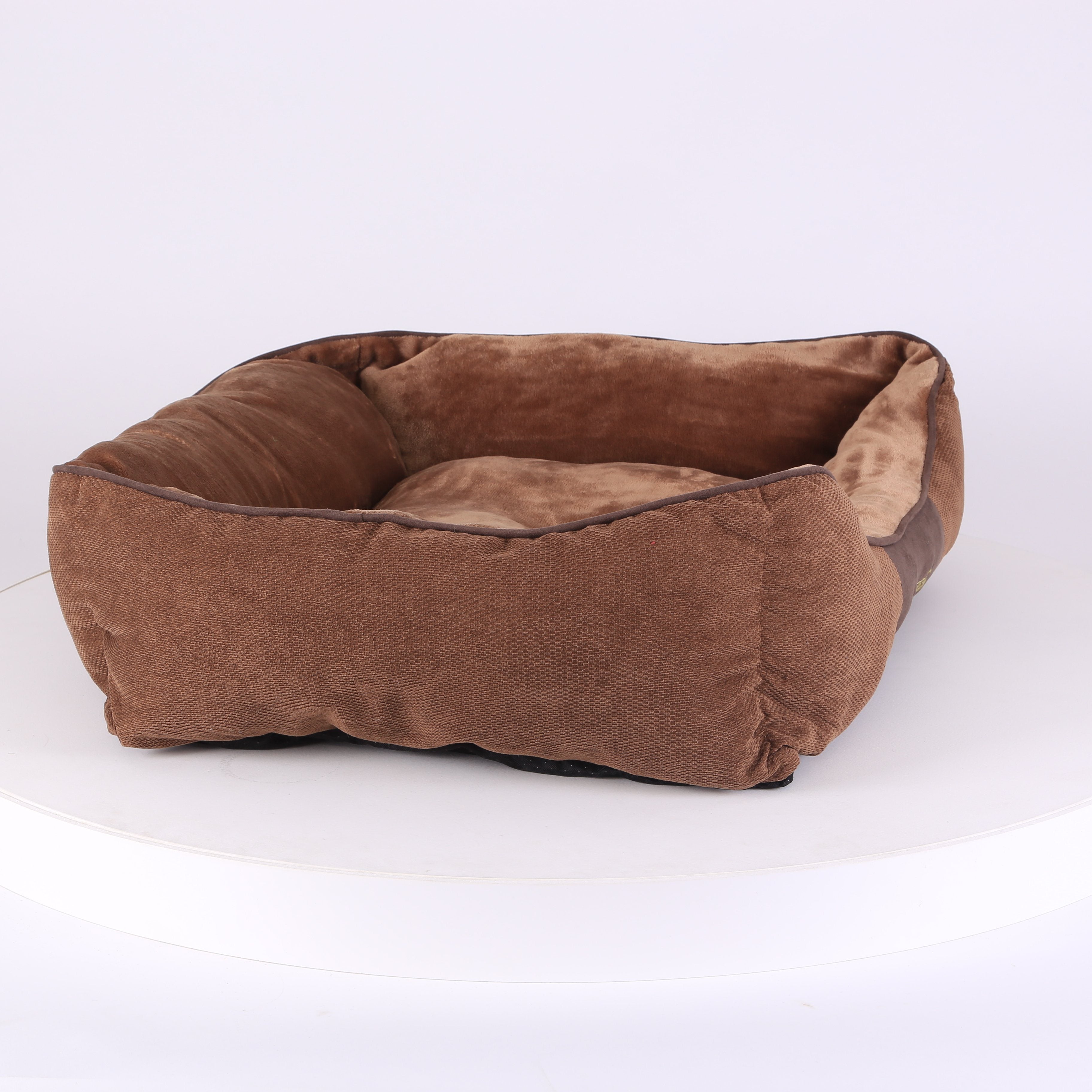 Chester Box Dog Bed - Chocolate Brown Dog Bed Scruffs®