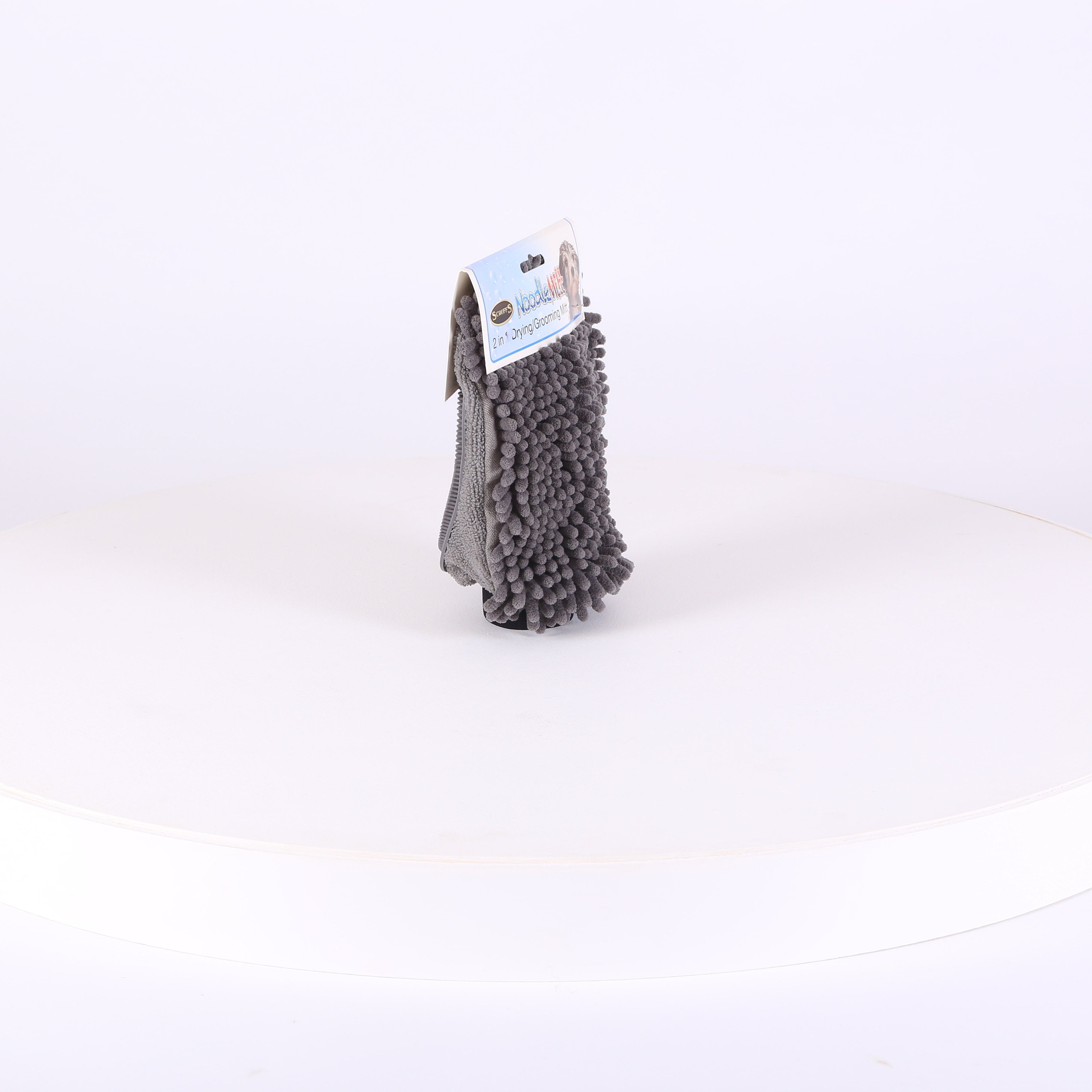 Noodle Dry Mitt - Grey Dog Grooming Scruffs®
