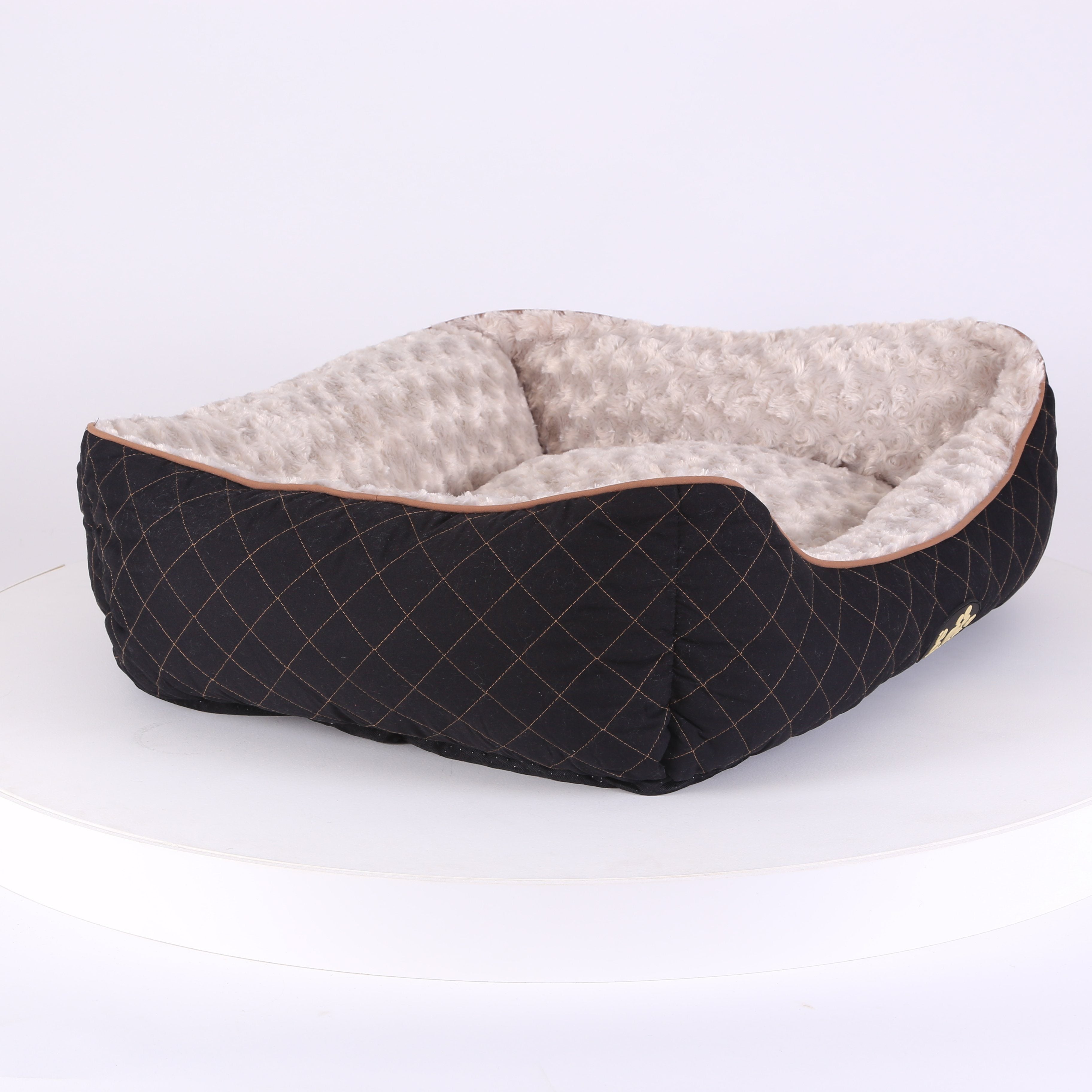 Wilton Box Dog Bed - Black Dog Bed Scruffs®