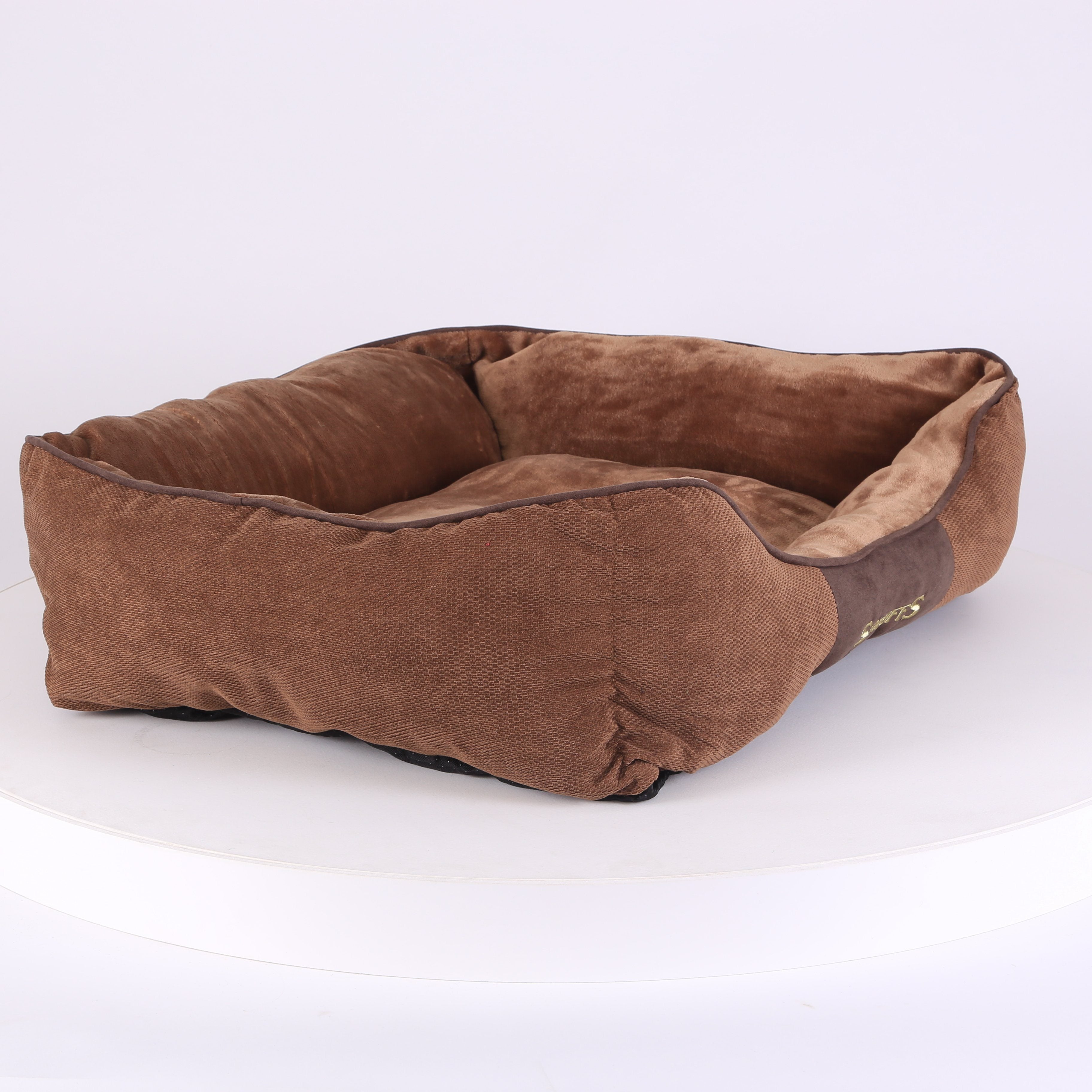 Chester Box Dog Bed - Chocolate Brown Dog Bed Scruffs®