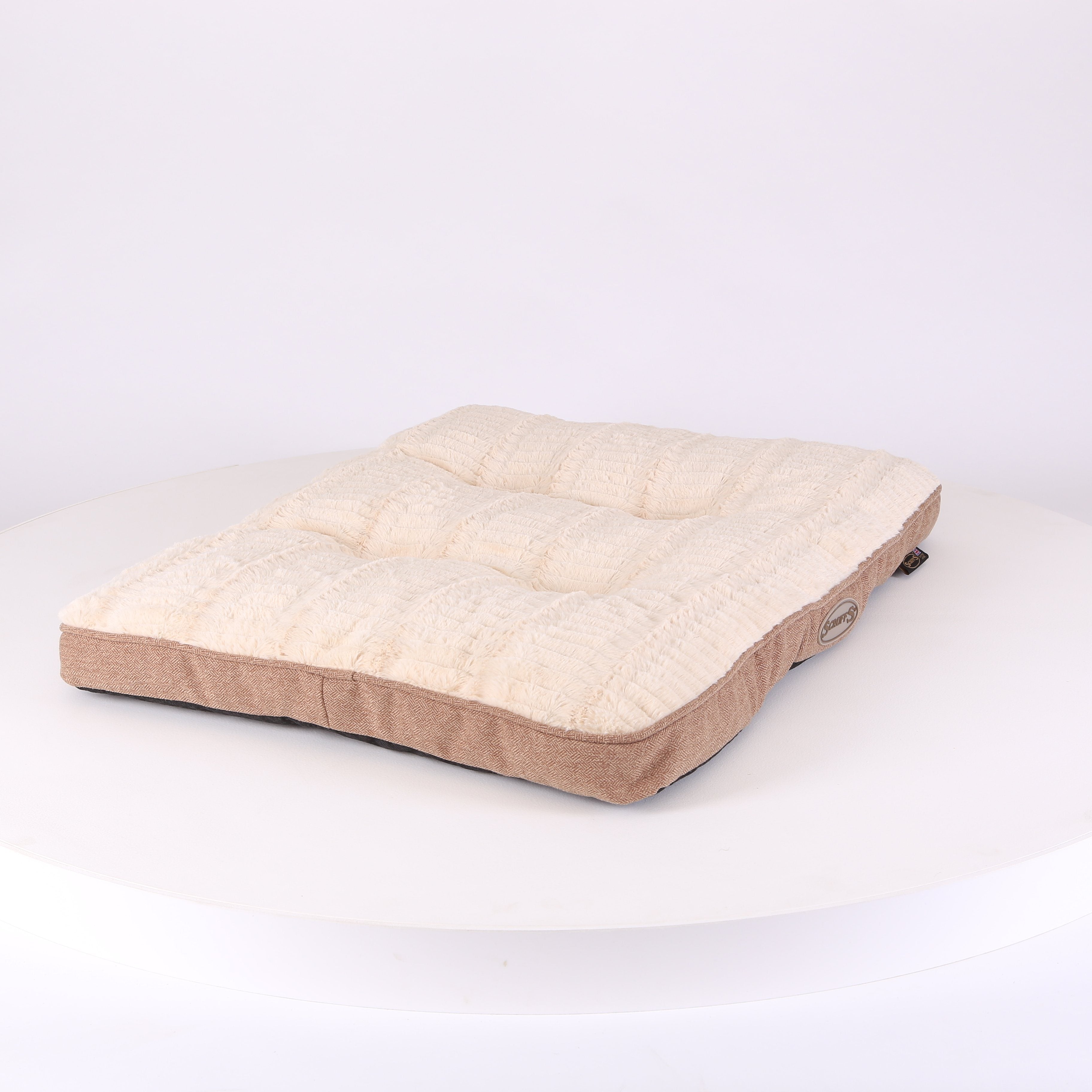Ellen Dog Mattress - Tan Dog Bed Scruffs®
