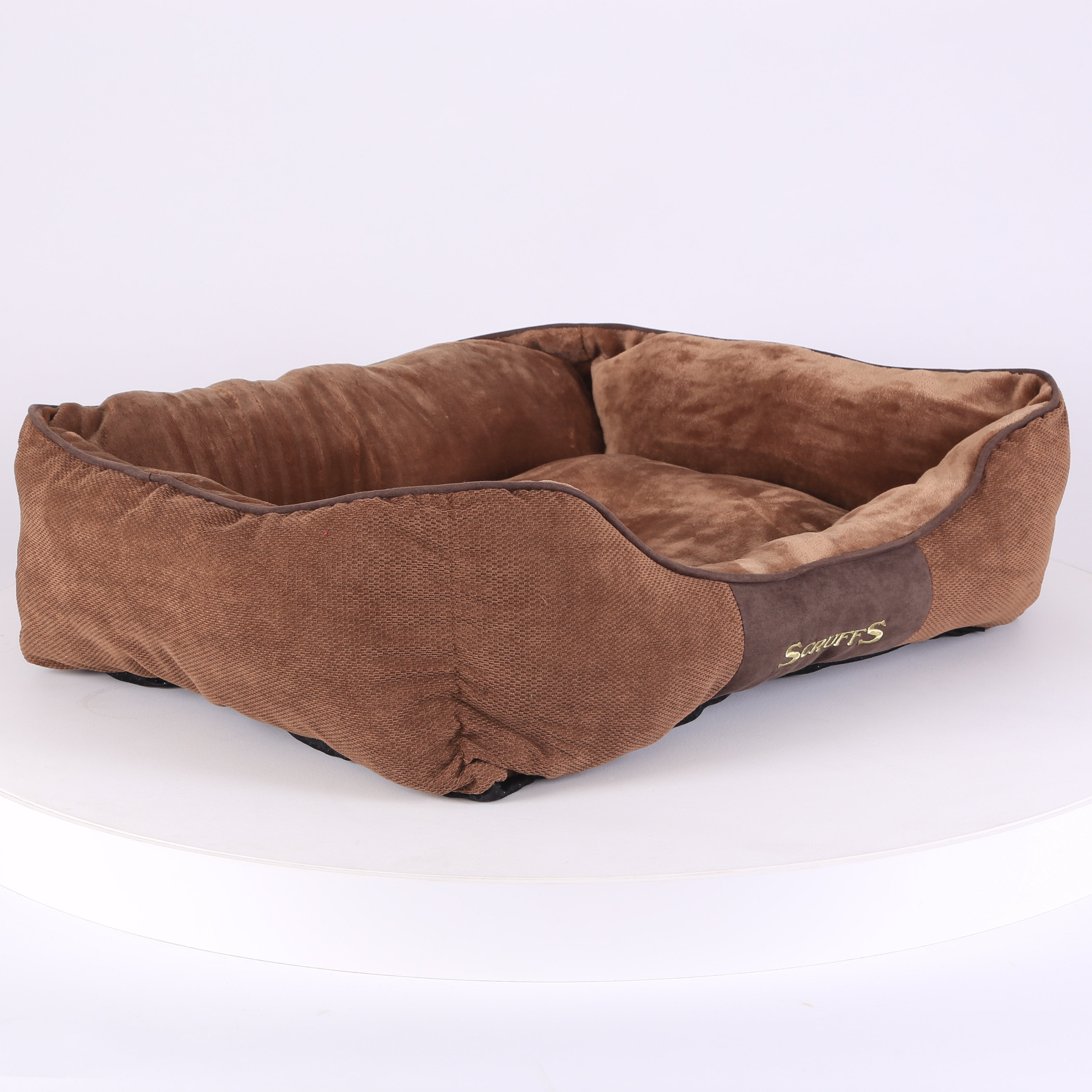 Chester Box Dog Bed - Chocolate Brown Dog Bed Scruffs®