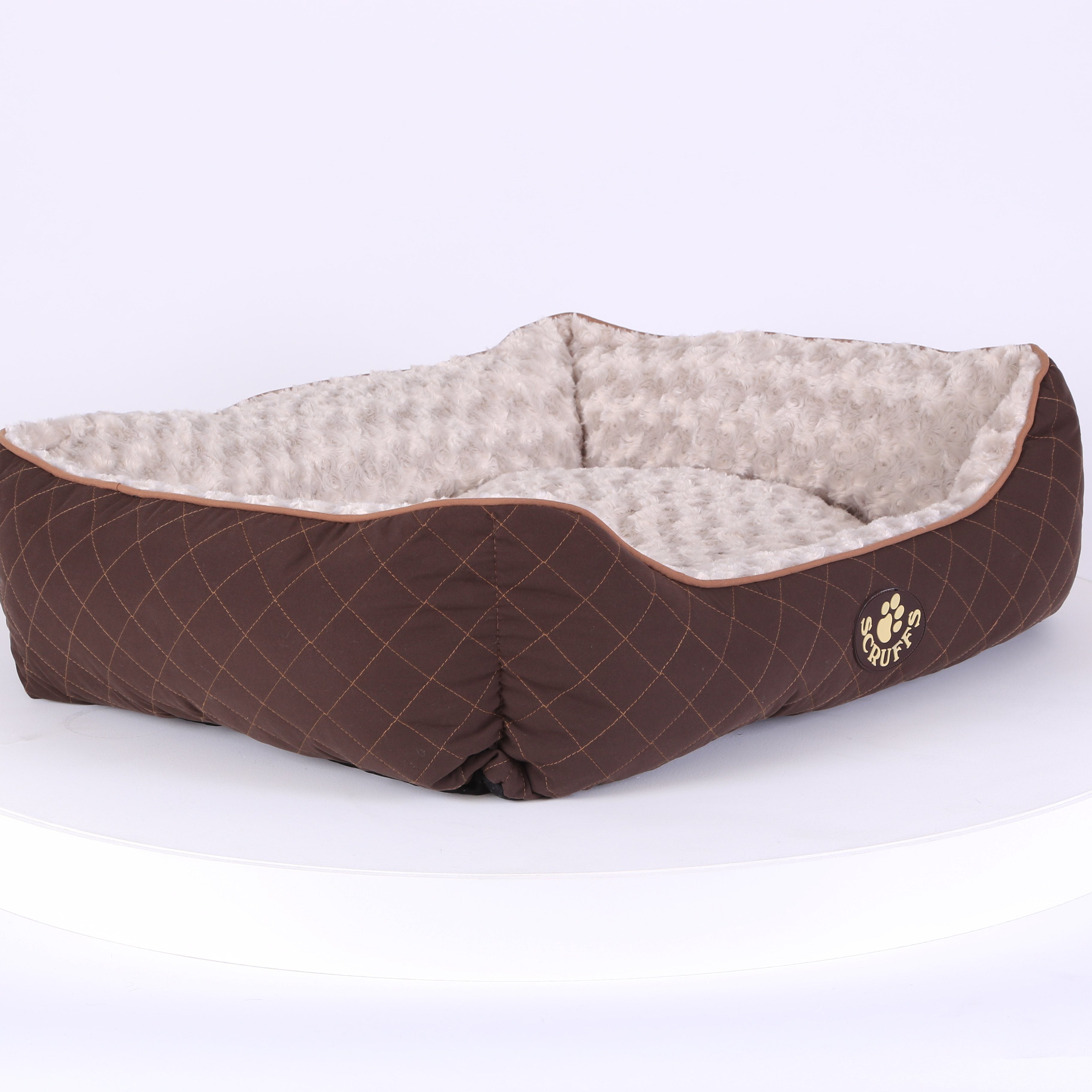 Wilton Box Dog Bed - Brown Dog Bed Scruffs®