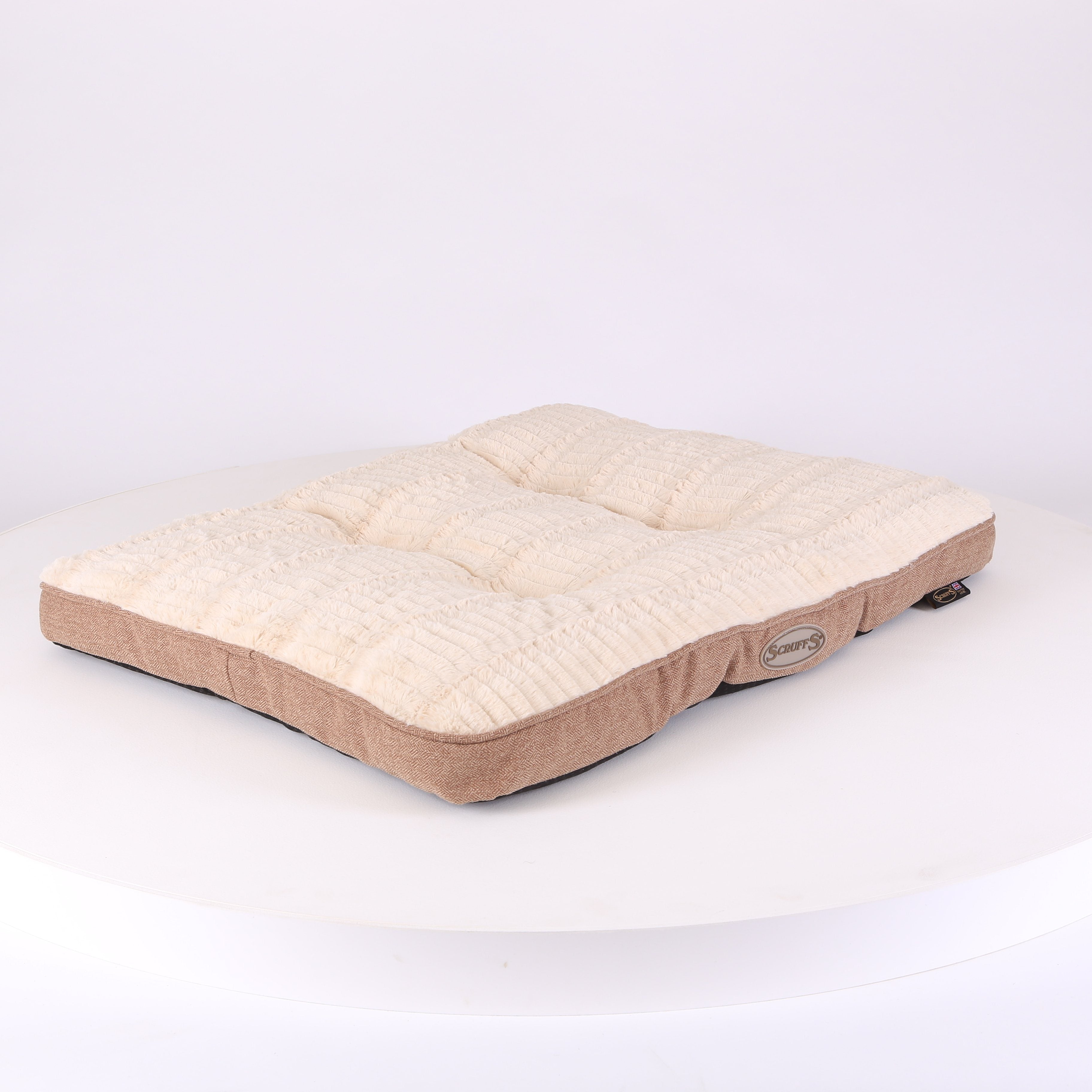 Ellen Dog Mattress - Tan Dog Bed Scruffs®