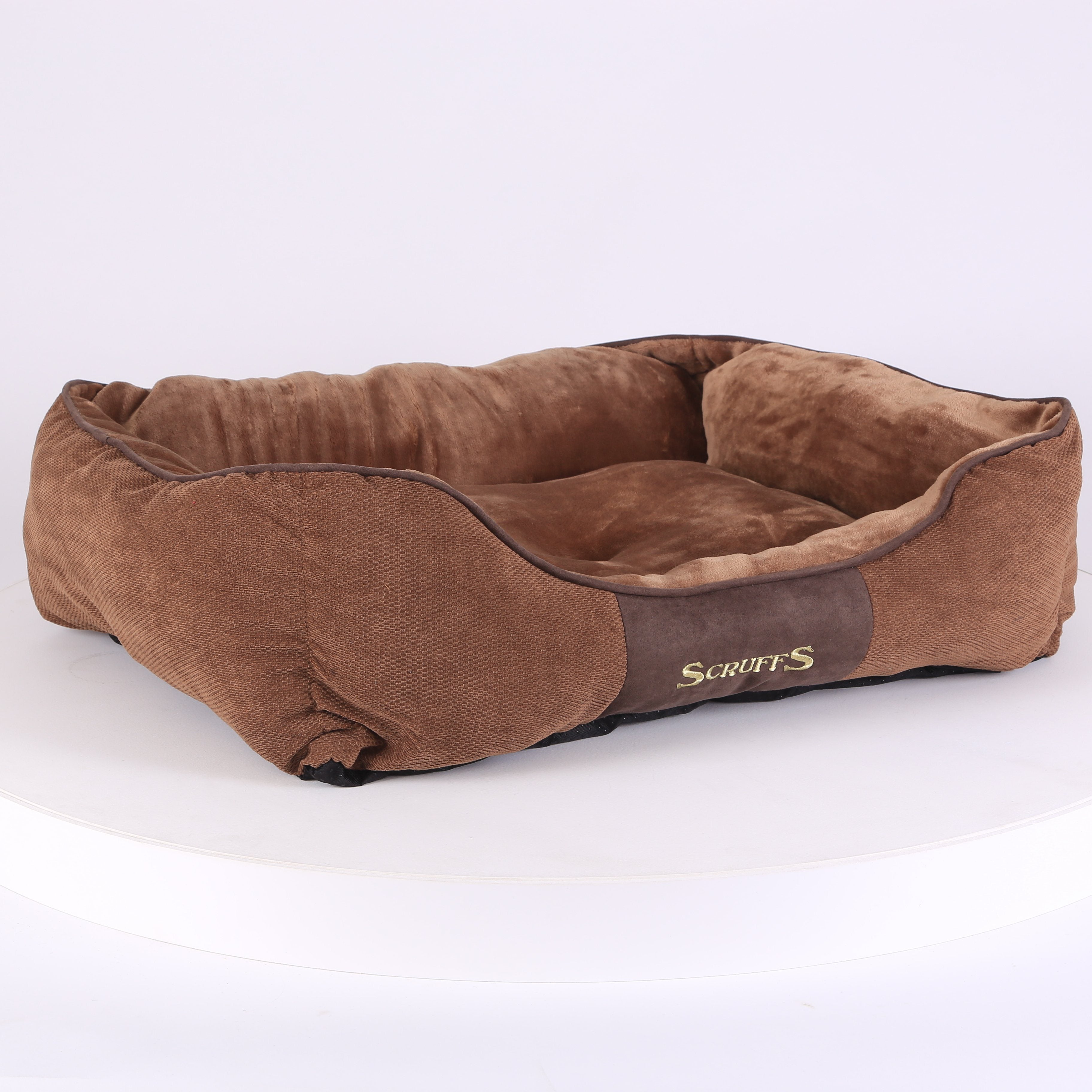 Chester Box Dog Bed - Chocolate Brown Dog Bed Scruffs®