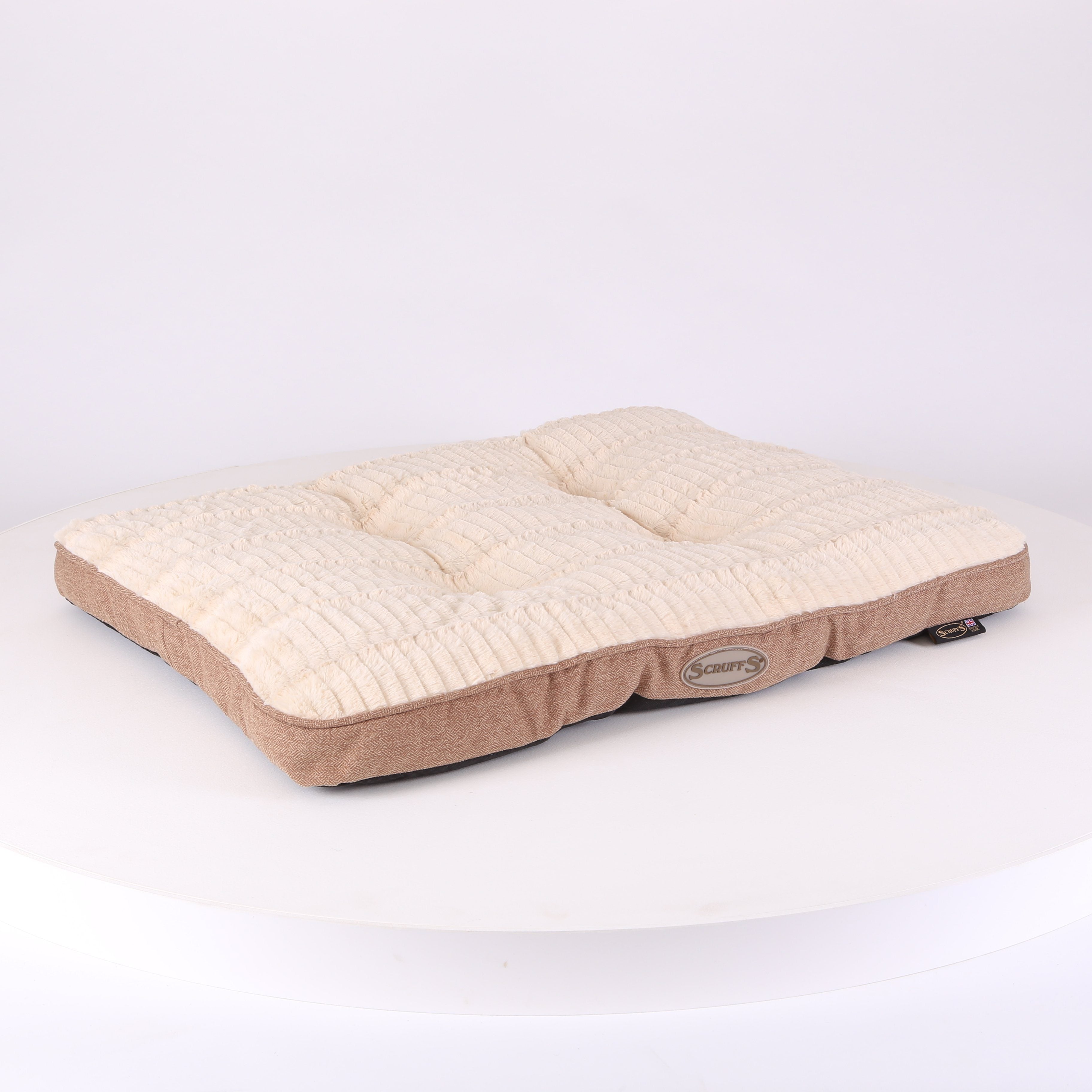 Ellen Dog Mattress - Tan Dog Bed Scruffs®